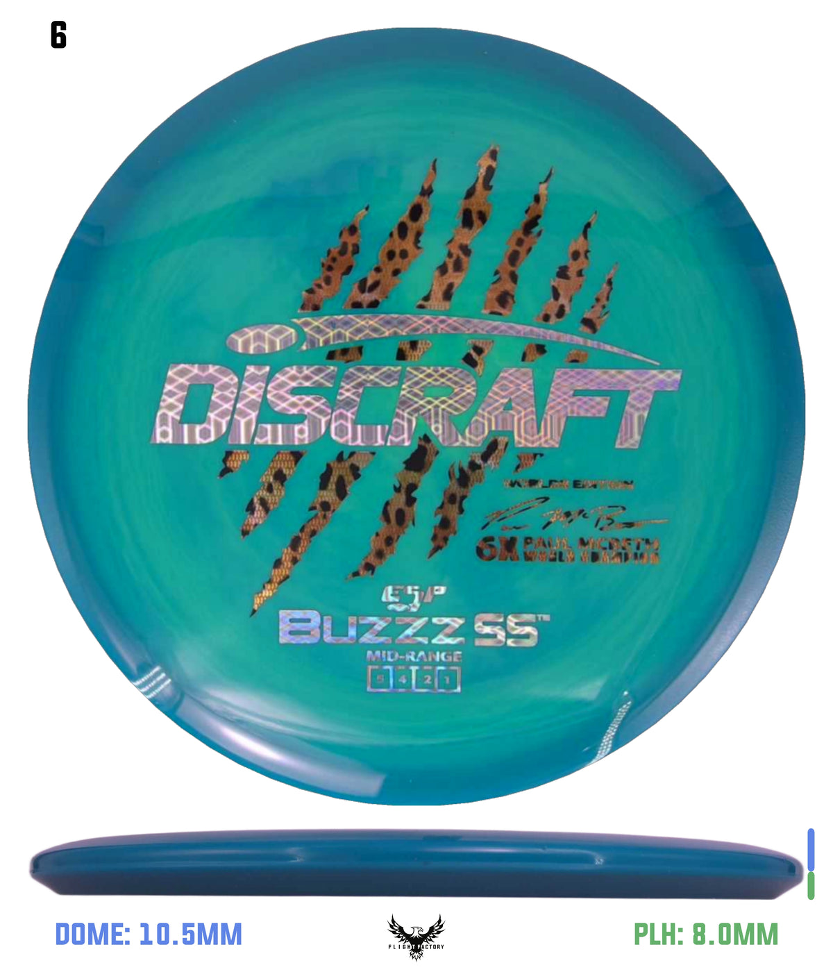 Discraft Paul McBeth 6 Claw ESP Buzzz SS - 2026 Worlds Edition