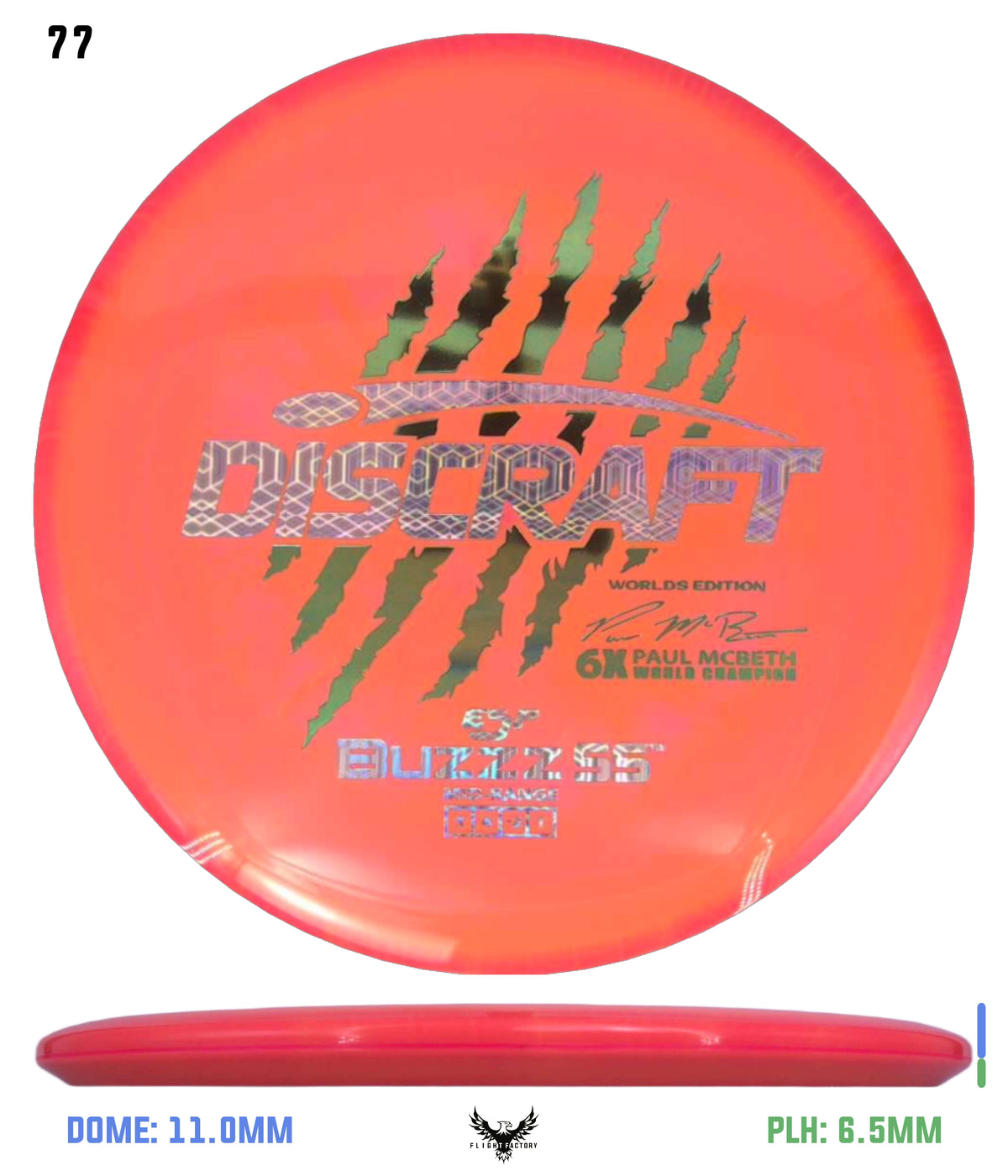 Discraft Paul McBeth 6 Claw ESP Buzzz SS - 2026 Worlds Edition