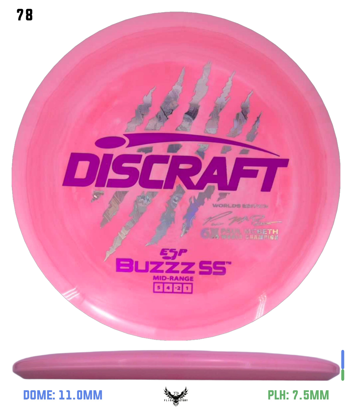 Discraft Paul McBeth 6 Claw ESP Buzzz SS - 2026 Worlds Edition