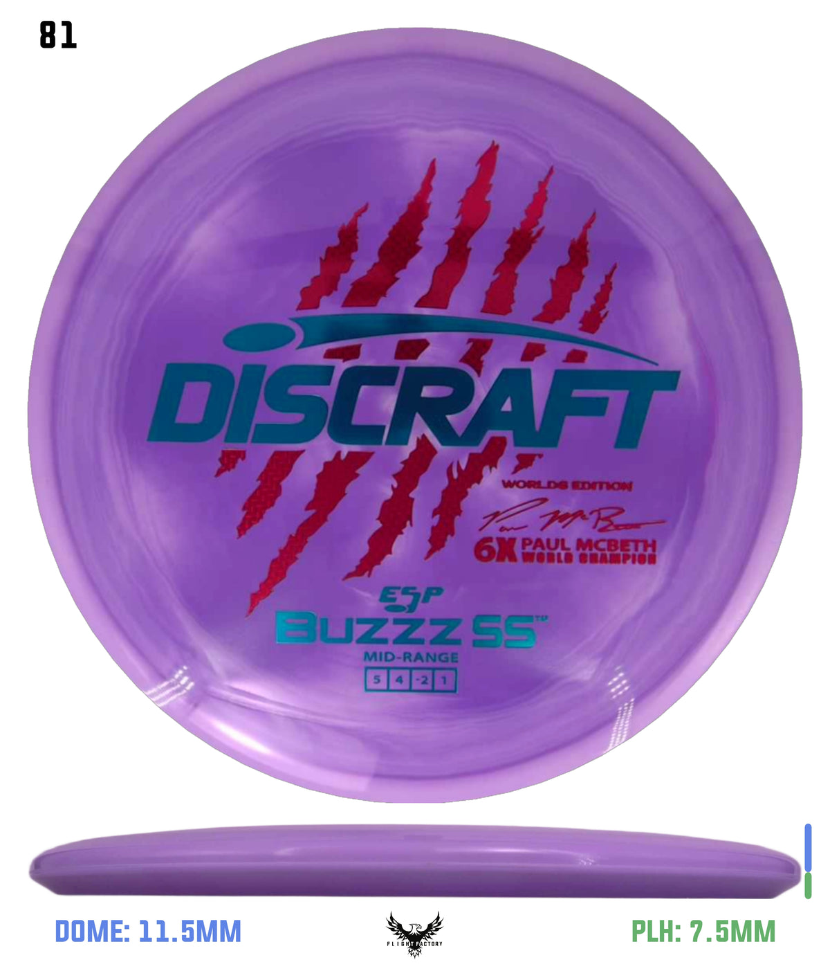 Discraft Paul McBeth 6 Claw ESP Buzzz SS - 2026 Worlds Edition