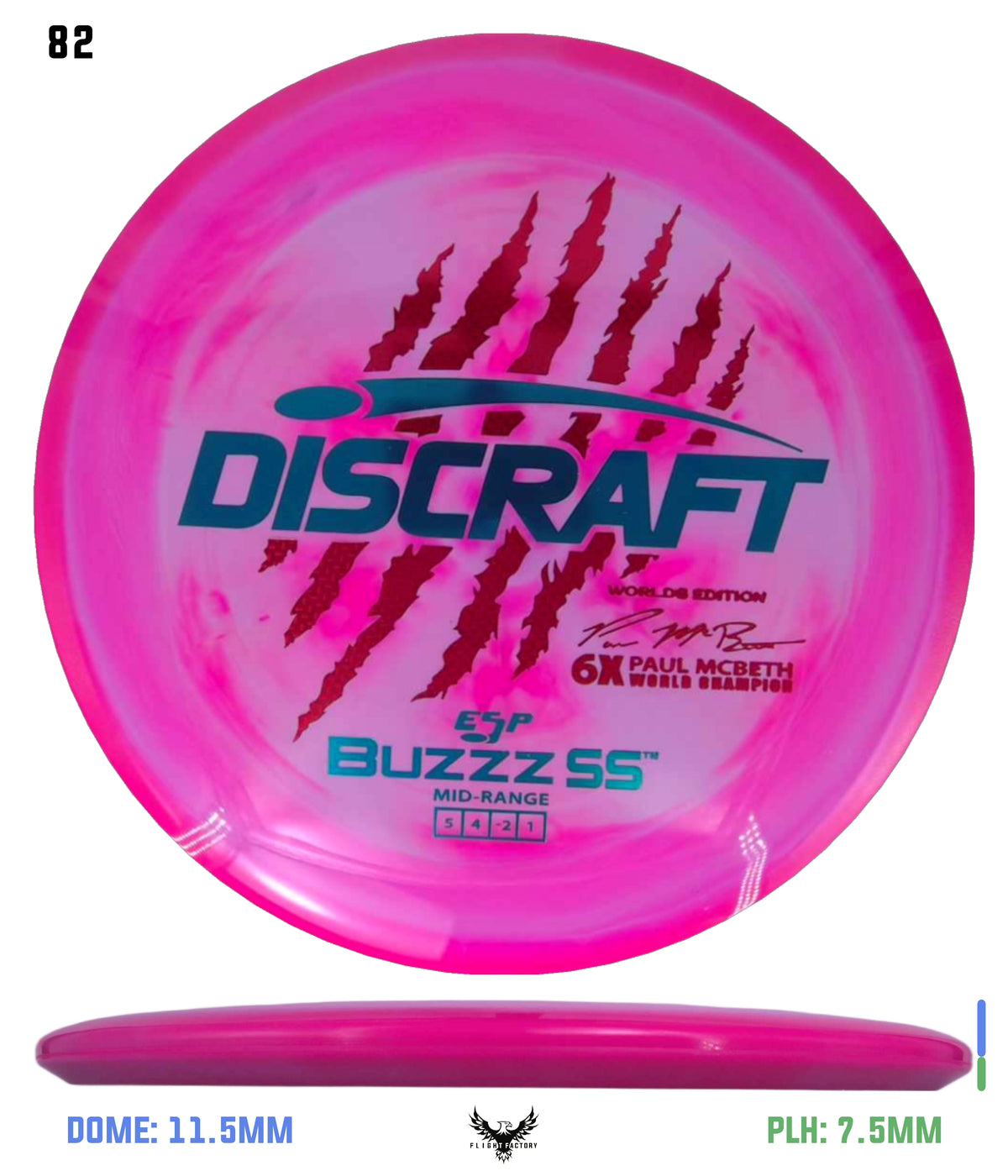 Discraft Paul McBeth 6 Claw ESP Buzzz SS - 2026 Worlds Edition