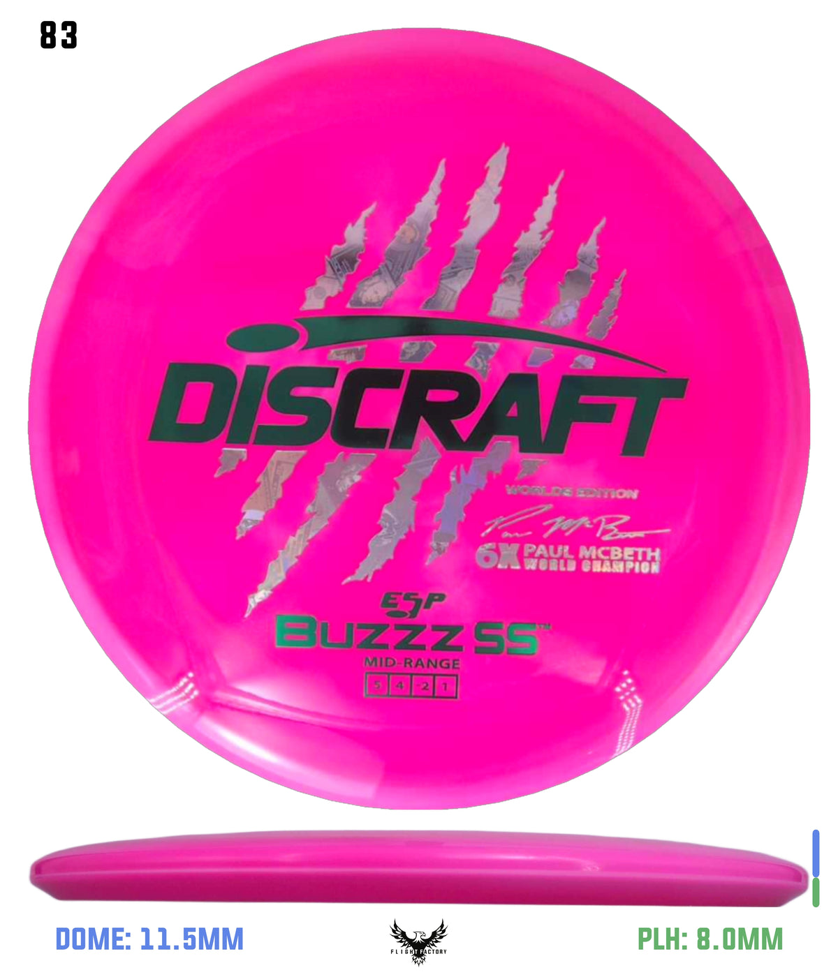 Discraft Paul McBeth 6 Claw ESP Buzzz SS - 2026 Worlds Edition