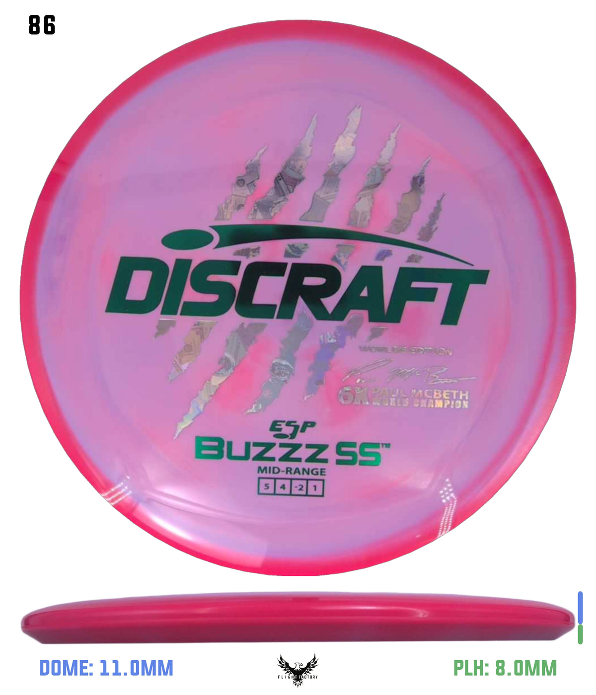 Discraft Paul McBeth 6 Claw ESP Buzzz SS - 2026 Worlds Edition