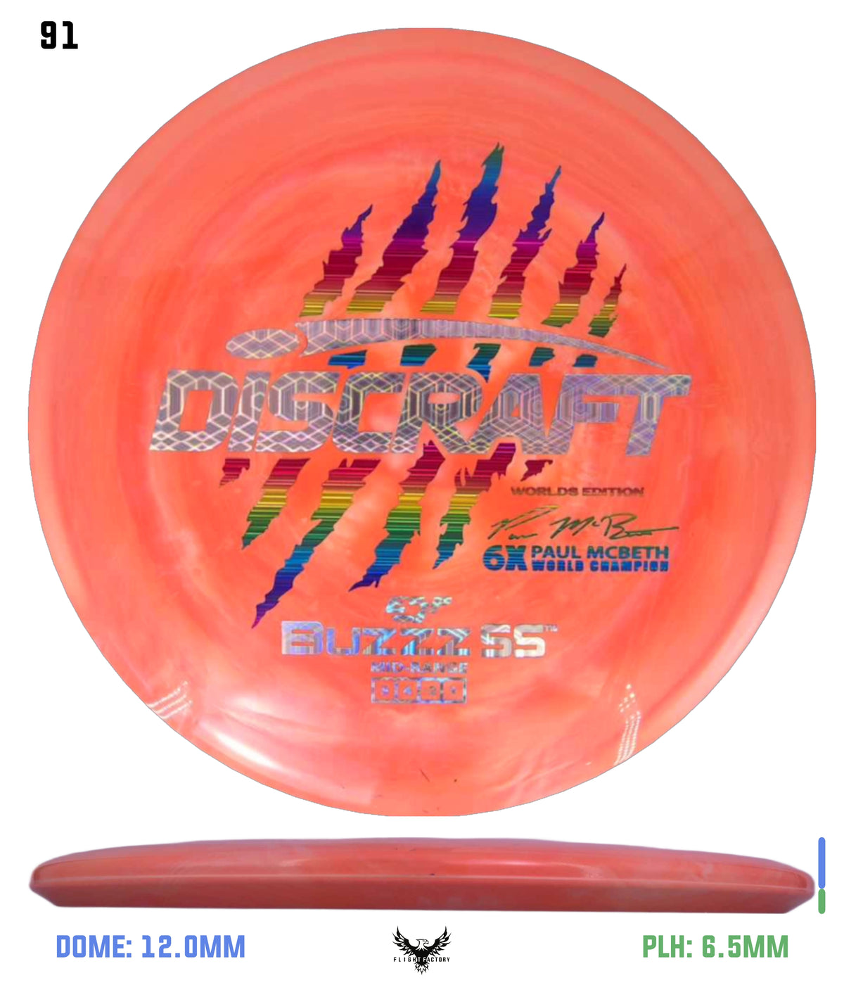 Discraft Paul McBeth 6 Claw ESP Buzzz SS - 2026 Worlds Edition