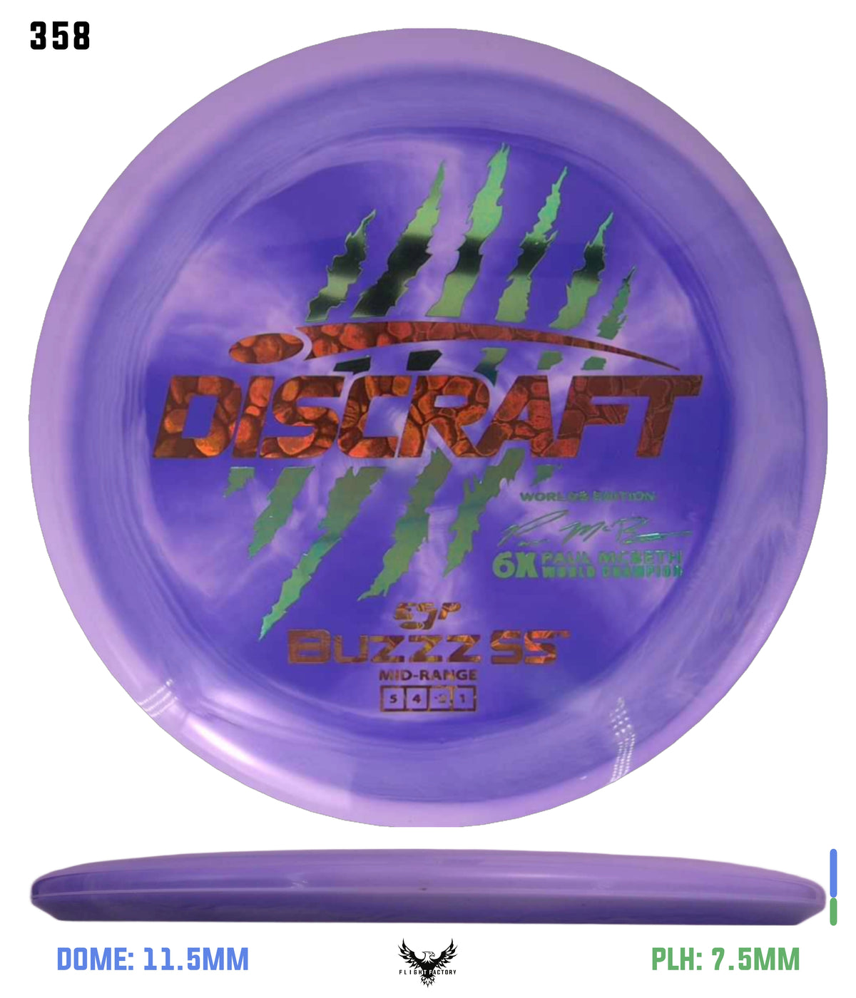 Discraft Paul McBeth 6 Claw ESP Buzzz SS - 2026 Worlds Edition (Page 2)