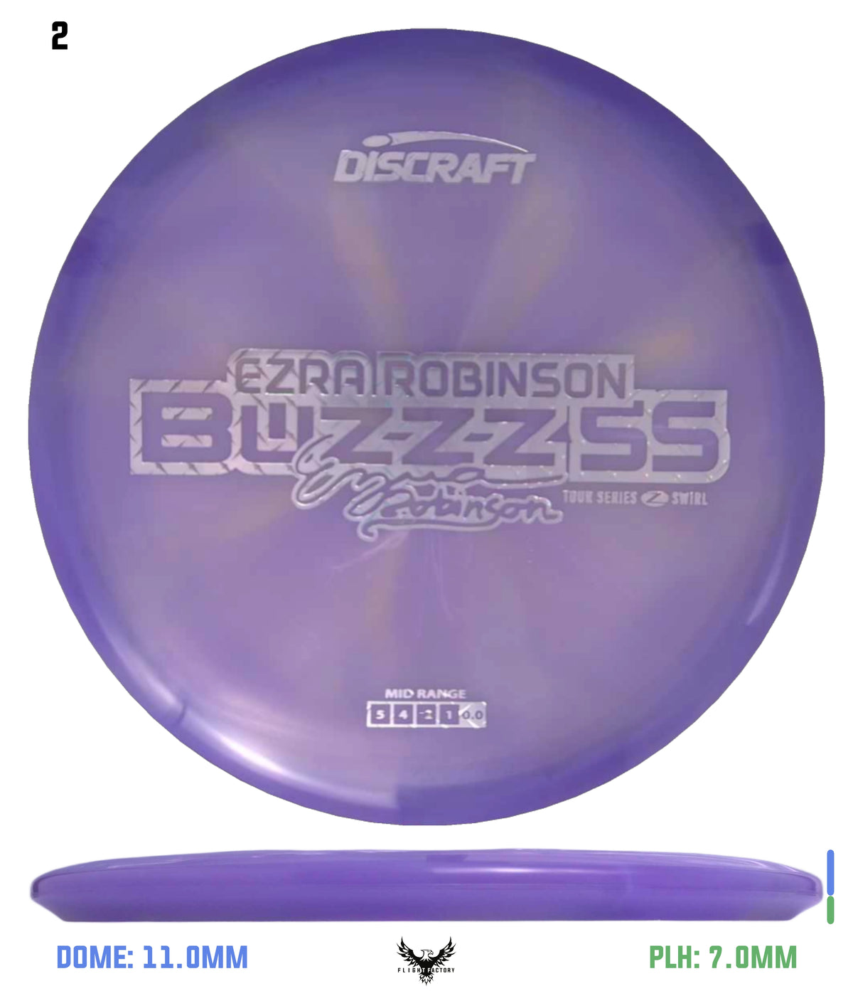 Discraft Ezra Robinson 2025 Tour Series Z Swirl Buzzz SS