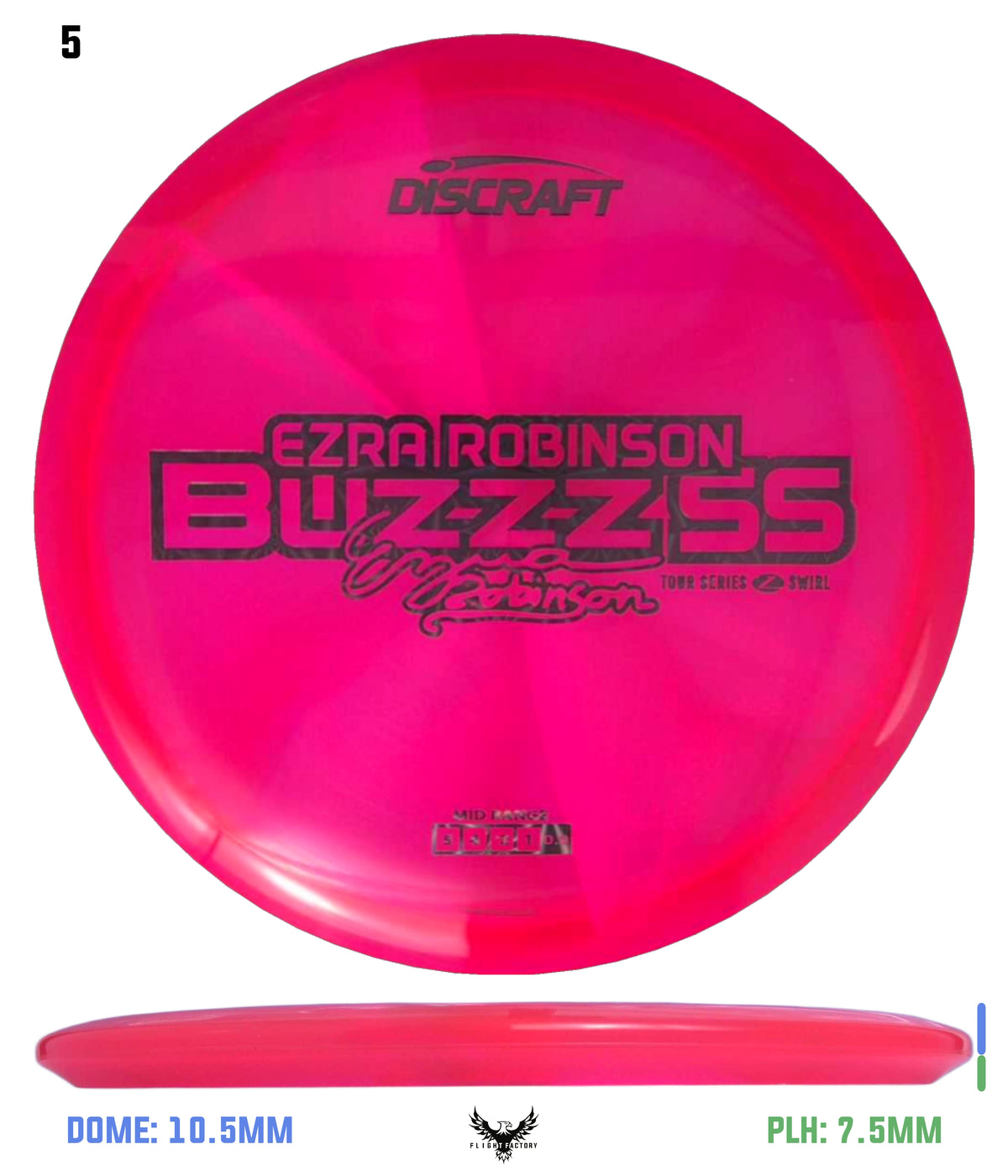 Discraft Ezra Robinson 2025 Tour Series Z Swirl Buzzz SS