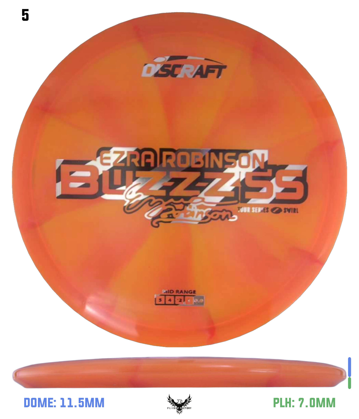 Discraft Ezra Robinson 2025 Tour Series Z Swirl Buzzz SS