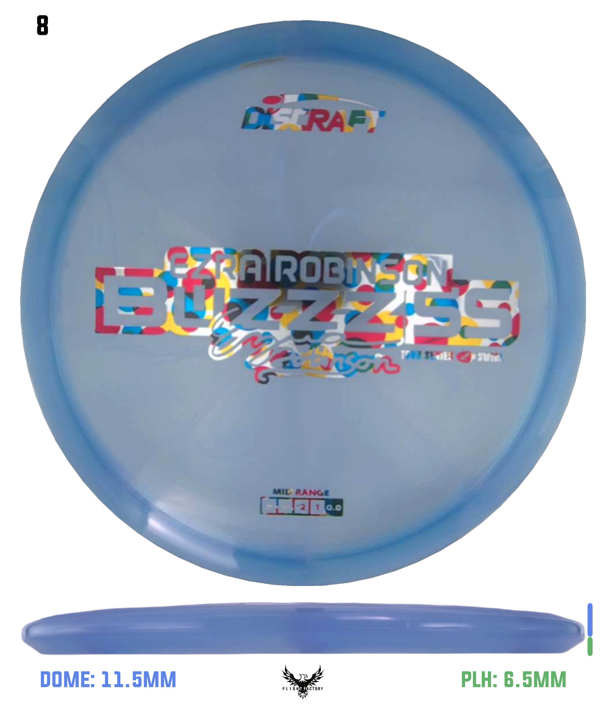 Discraft Ezra Robinson 2025 Tour Series Z Swirl Buzzz SS