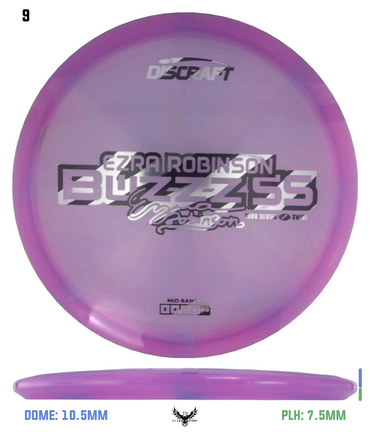 Discraft Ezra Robinson 2025 Tour Series Z Swirl Buzzz SS