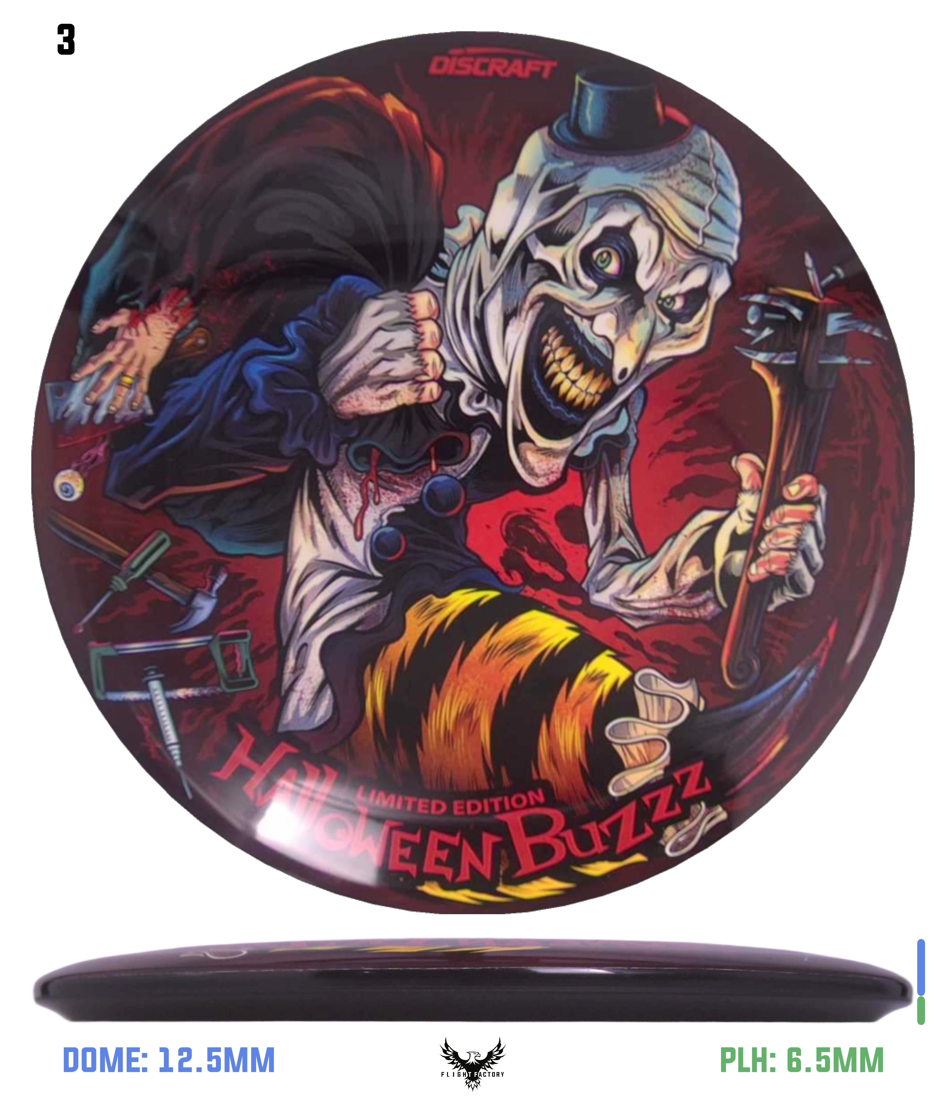 buzz　1225 Discraft ESP Supercolor Buzzz - Halloween 2025 - Flight