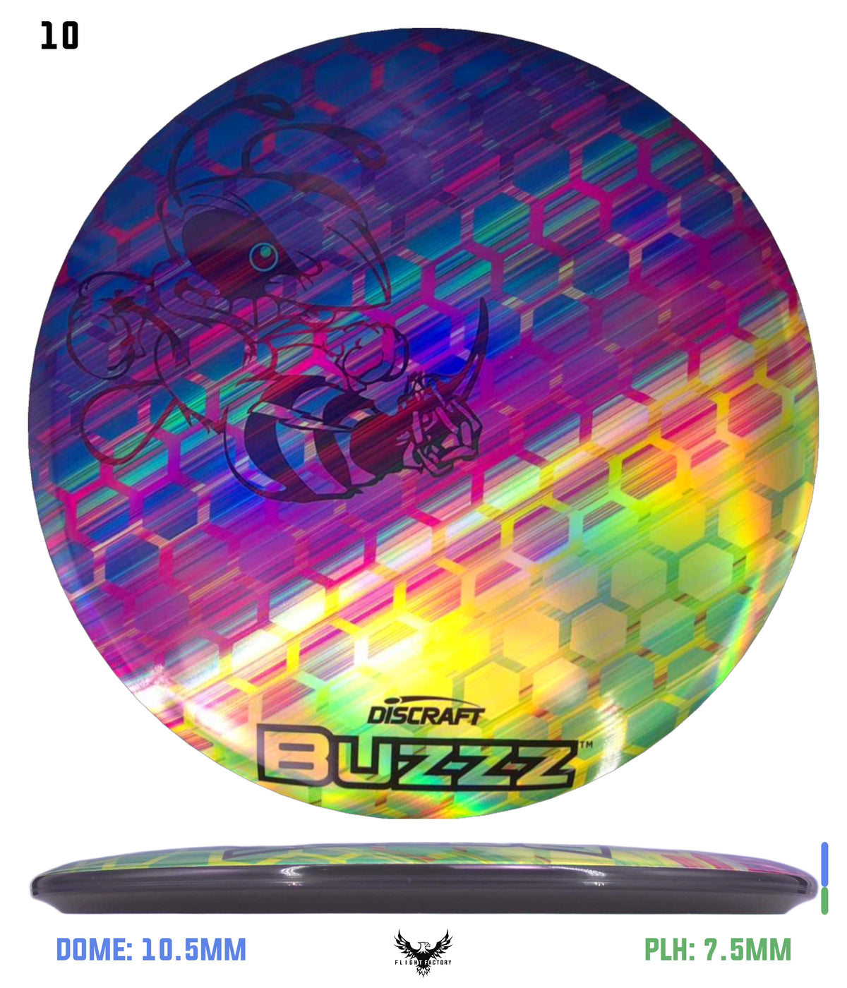 Discraft ESP Full Foil Supercolor Buzzz - Buzzz Honeycomb