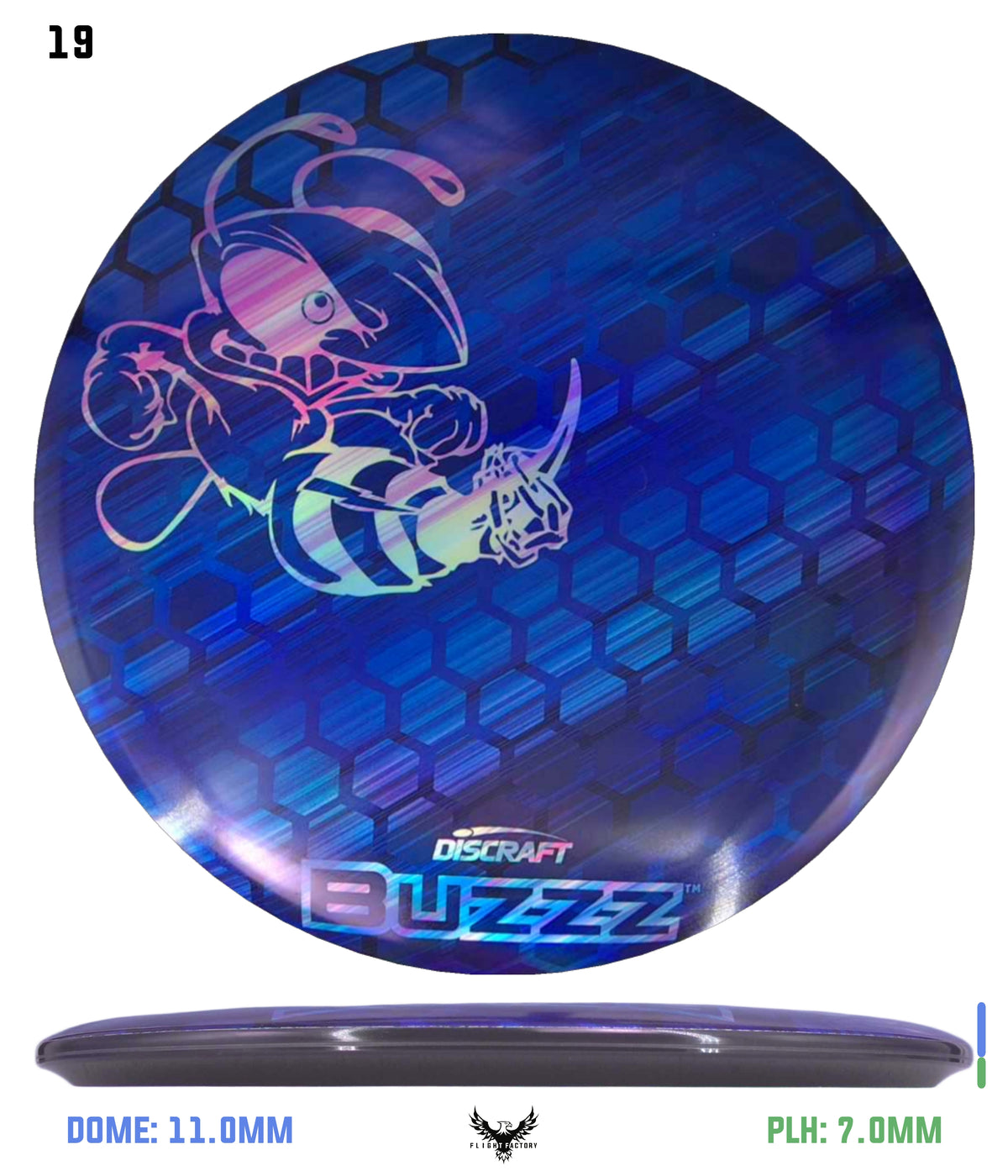 Discraft ESP Full Foil Supercolor Buzzz - Buzzz Honeycomb