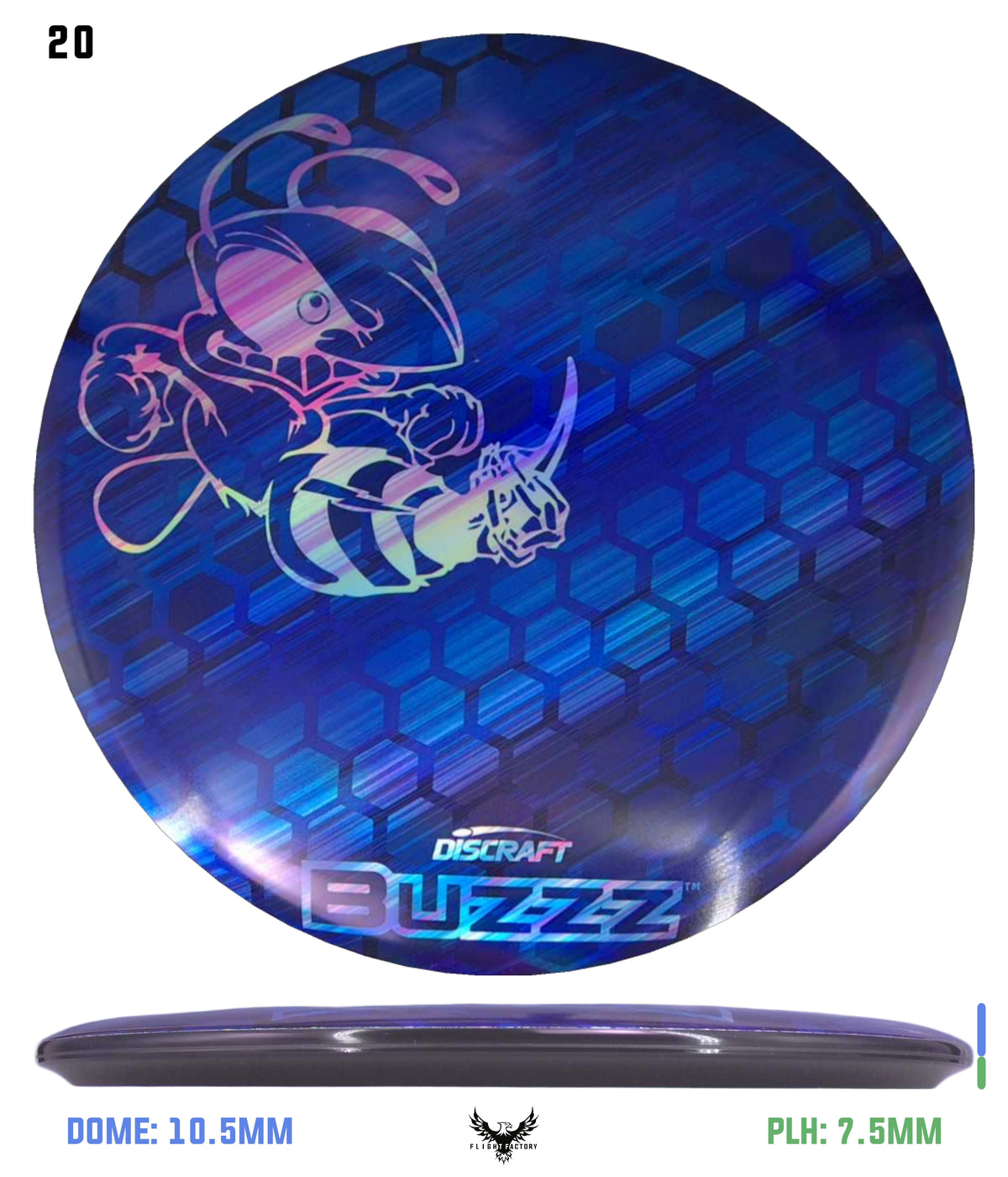 Discraft ESP Full Foil Supercolor Buzzz - Buzzz Honeycomb