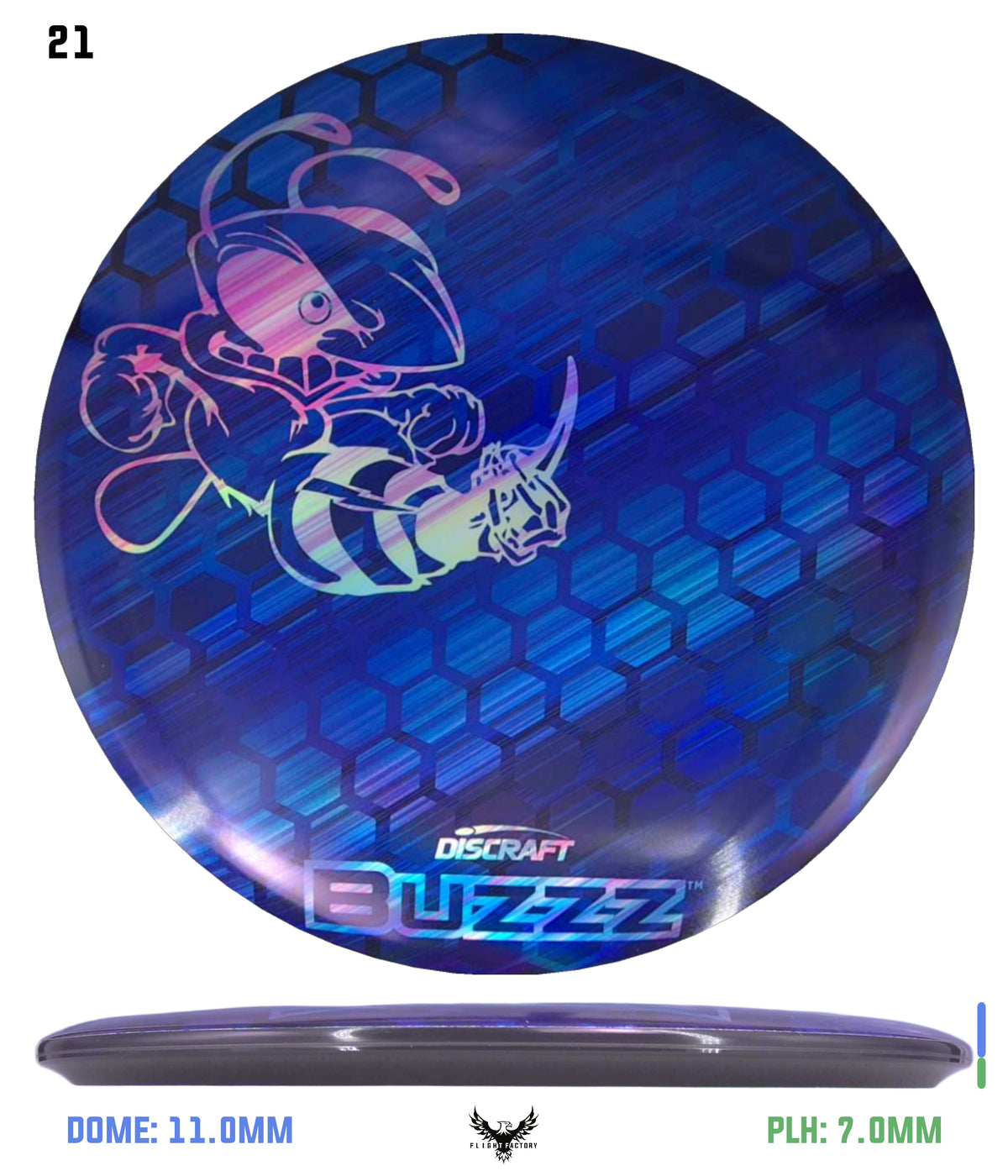 Discraft ESP Full Foil Supercolor Buzzz - Buzzz Honeycomb