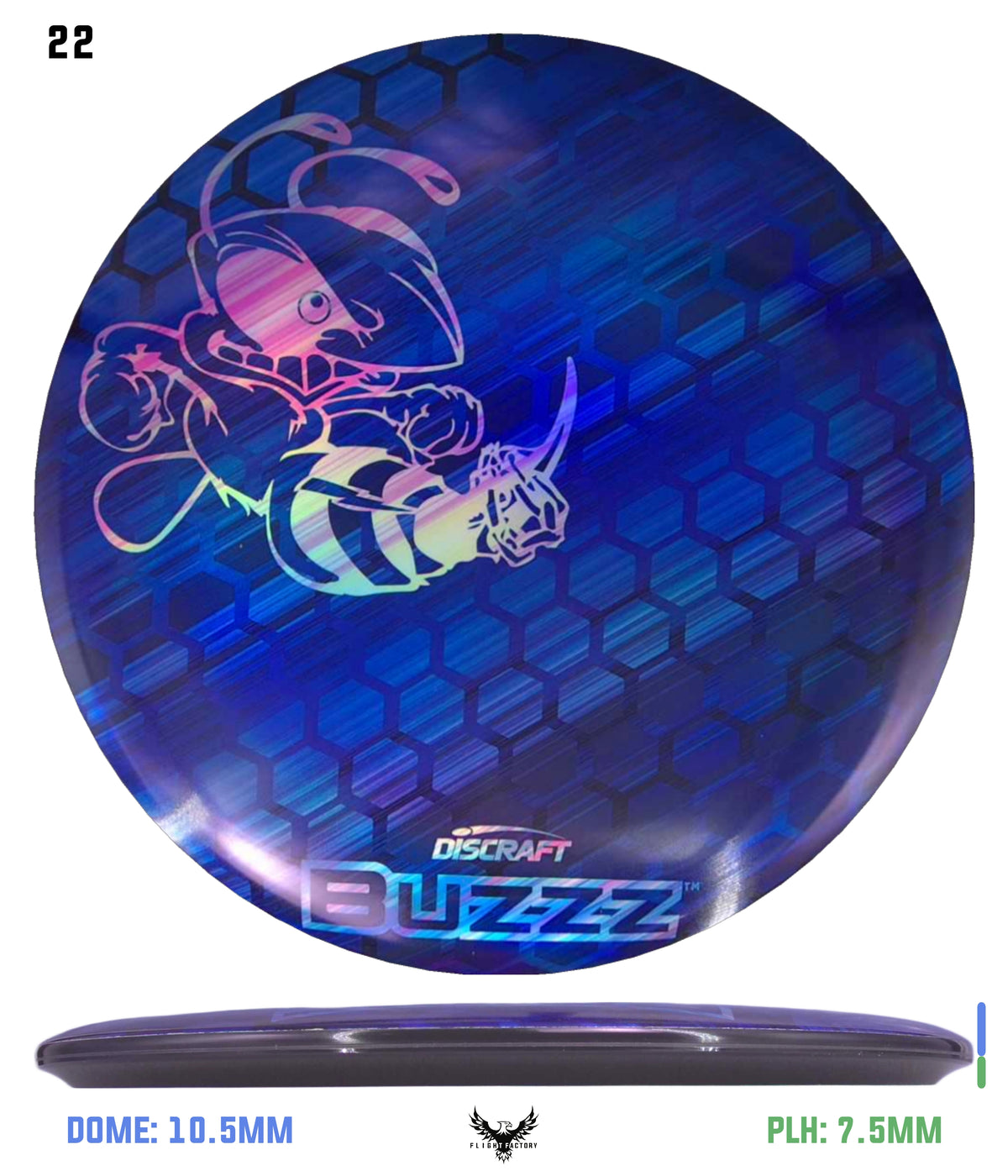 Discraft ESP Full Foil Supercolor Buzzz - Buzzz Honeycomb