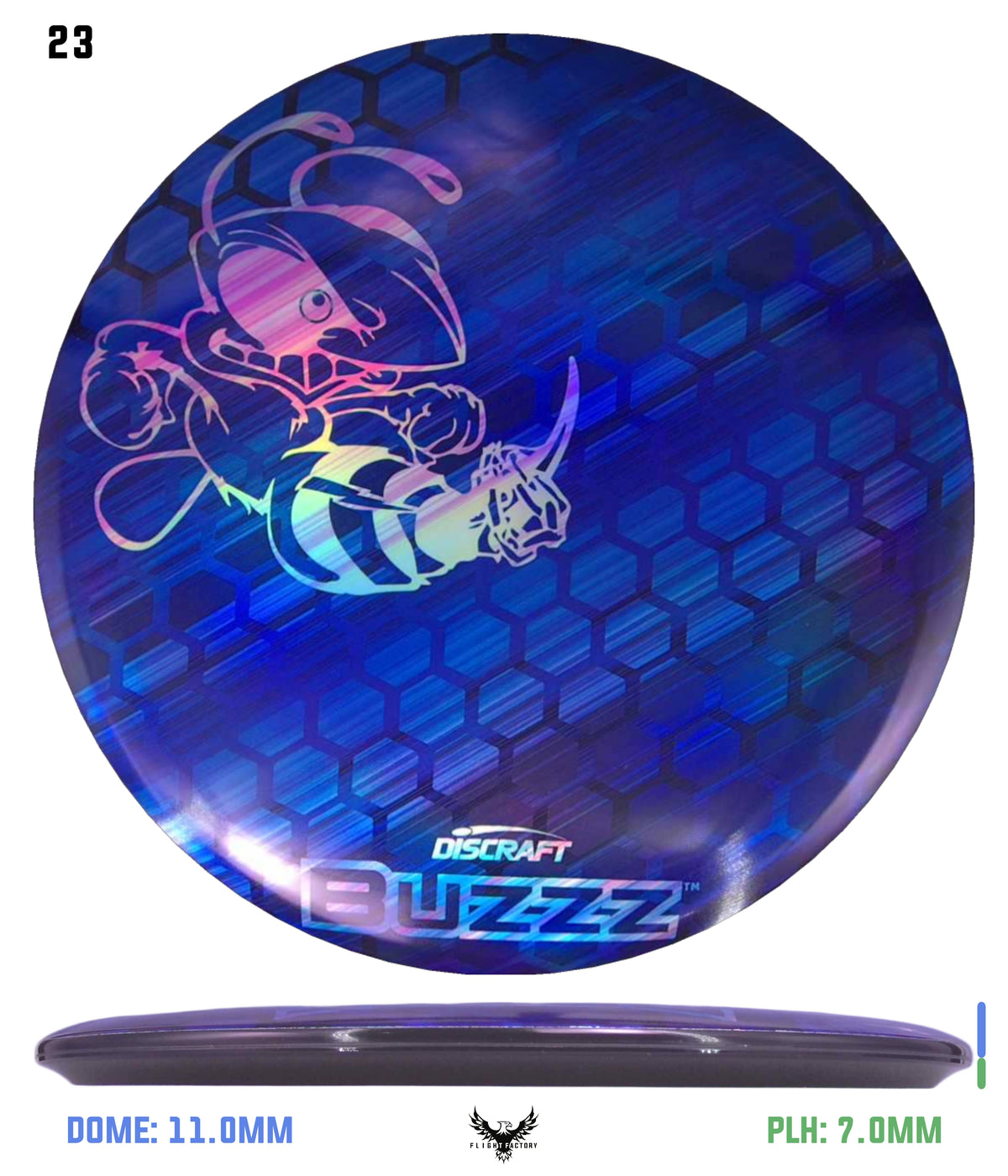 Discraft ESP Full Foil Supercolor Buzzz - Buzzz Honeycomb