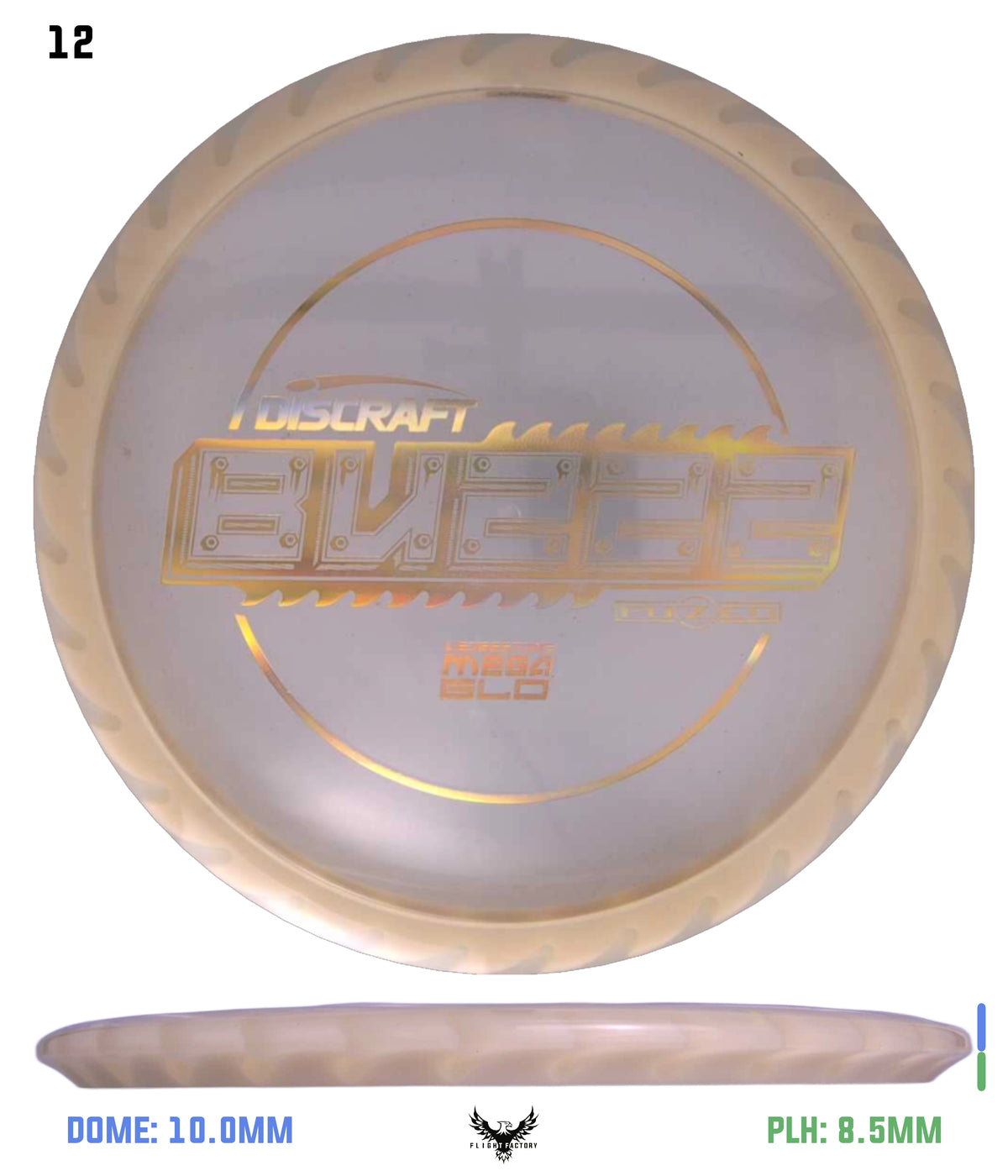Discraft Charity Edition Mega Glo FuZed Buzzz - Ledgestone 2025 Finale