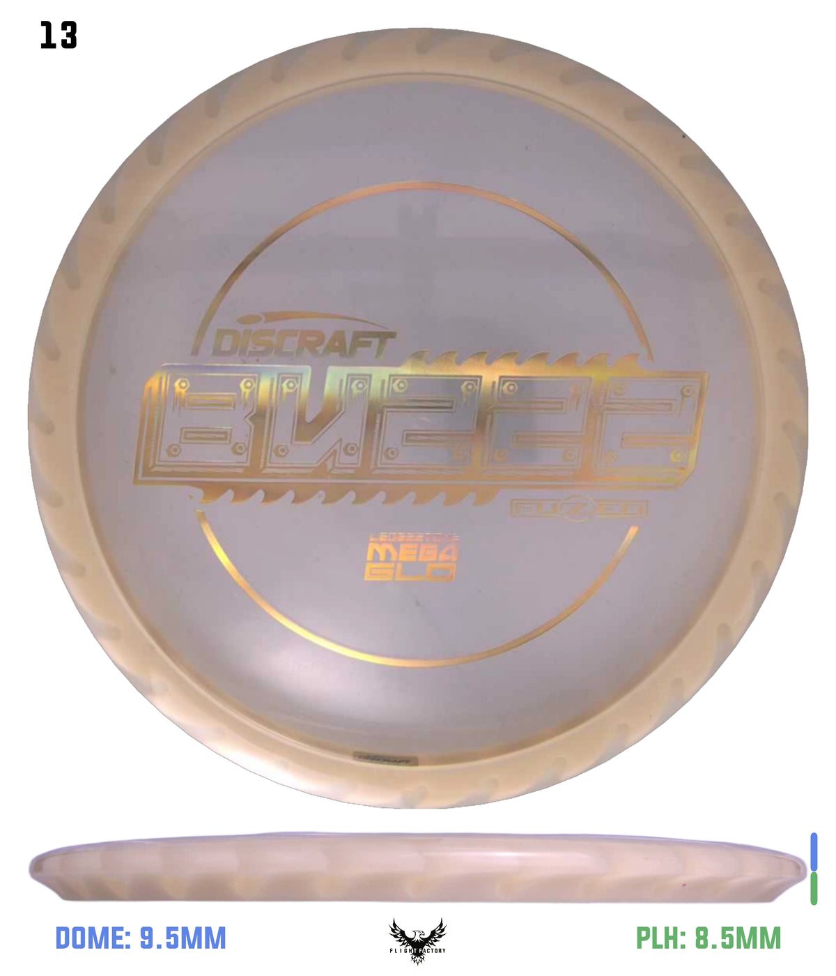 Discraft Charity Edition Mega Glo FuZed Buzzz - Ledgestone 2025 Finale