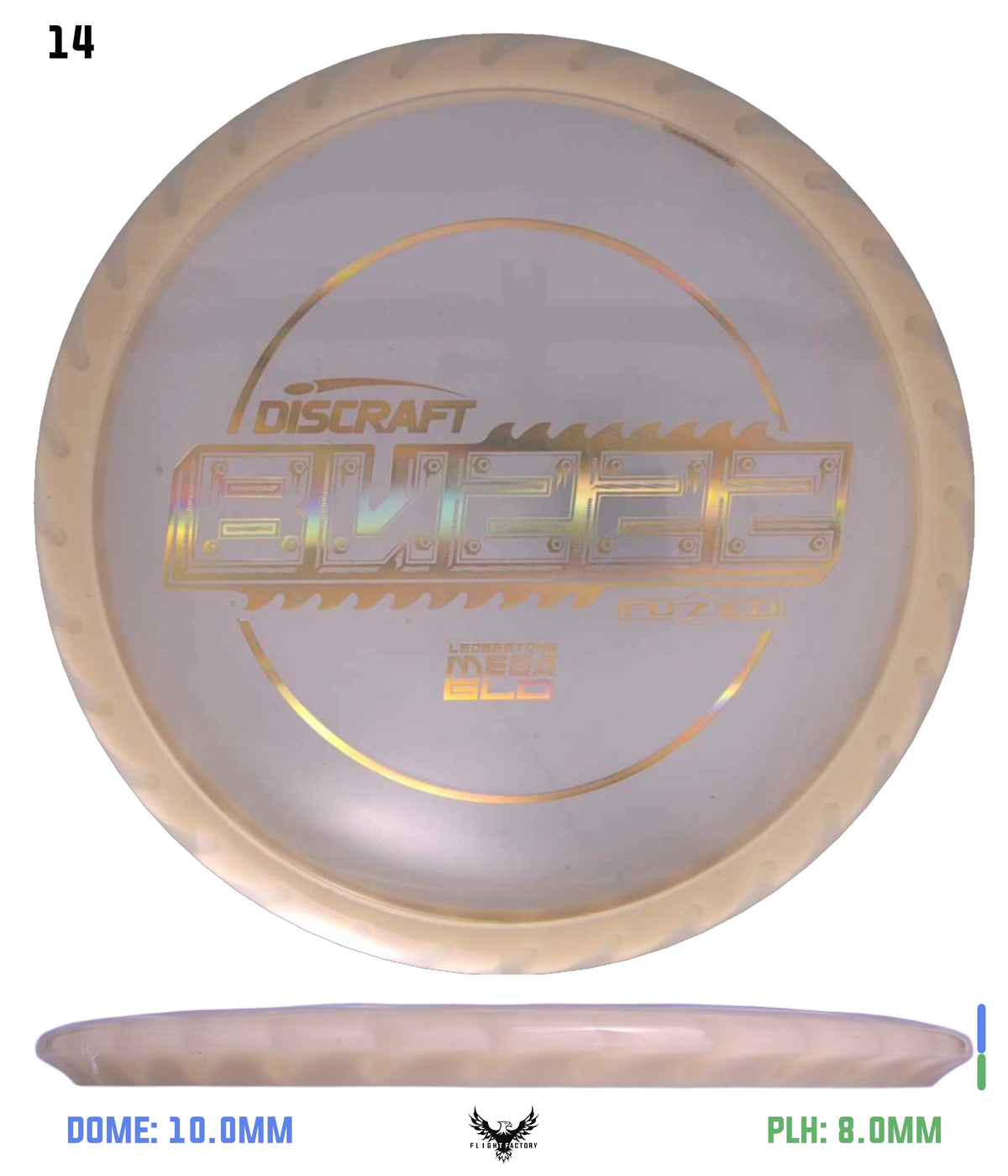 Discraft Charity Edition Mega Glo FuZed Buzzz - Ledgestone 2025 Finale