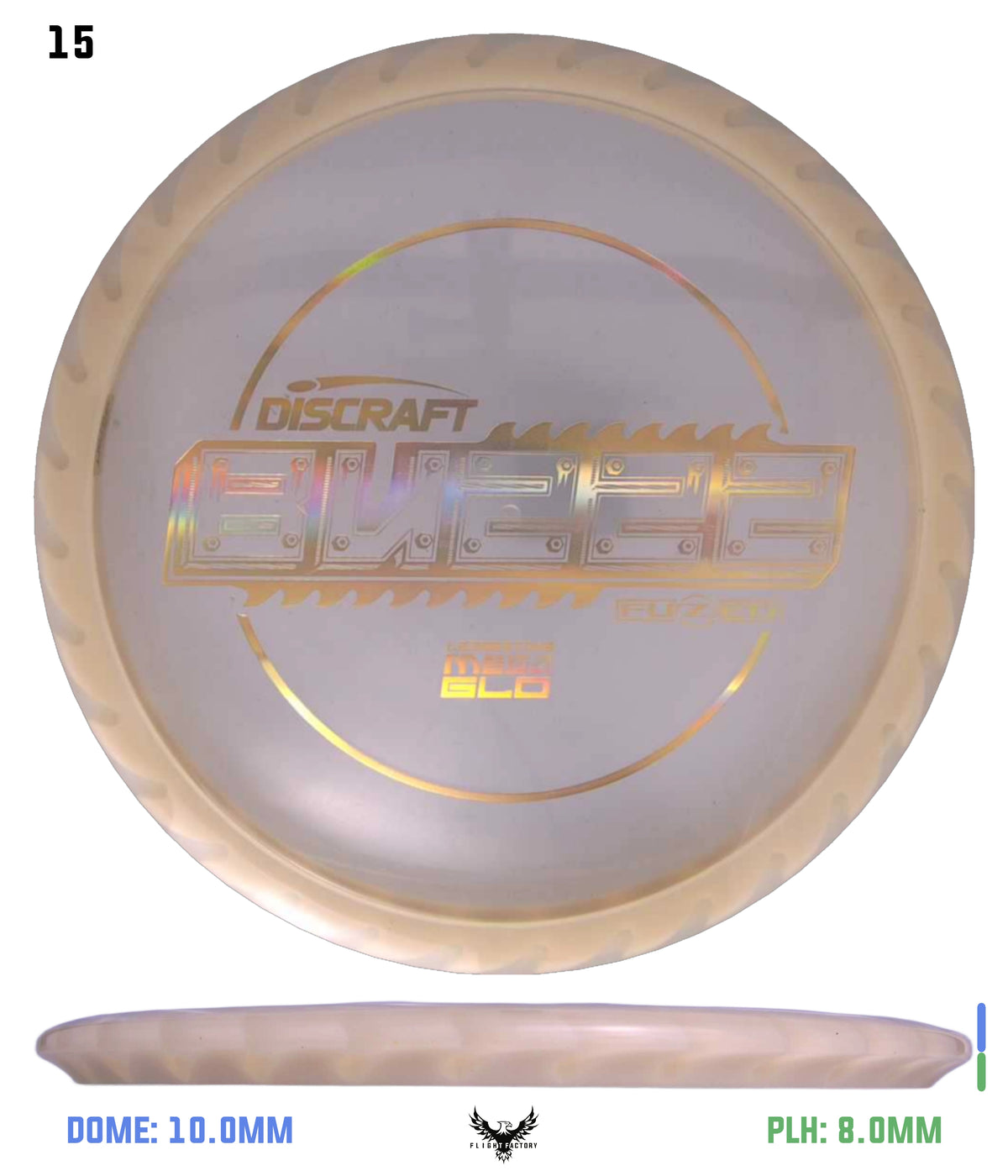 Discraft Charity Edition Mega Glo FuZed Buzzz - Ledgestone 2025 Finale