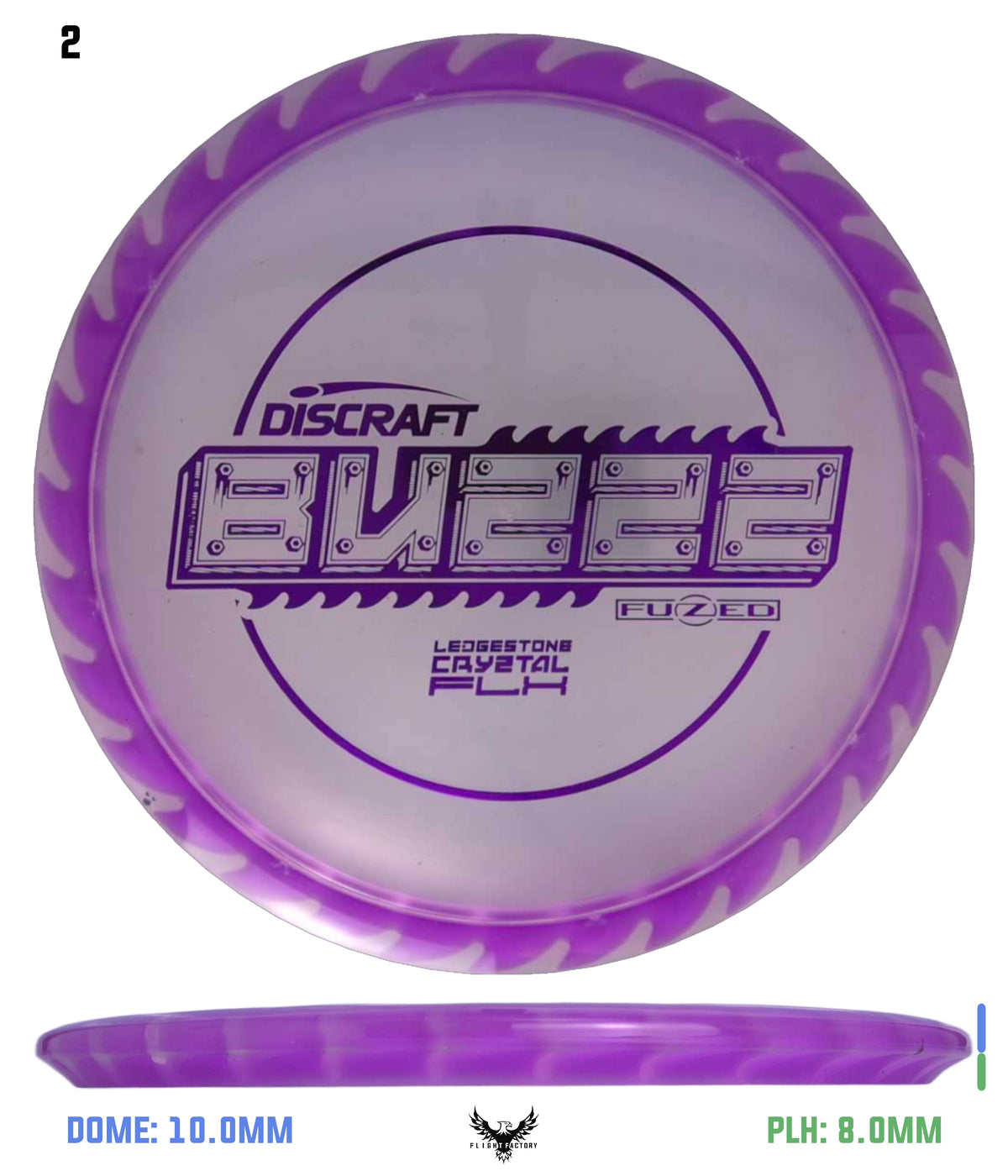 Discraft Charity Edition Cryztal FLX FuZed Buzzz - Ledgestone 2025 Finale