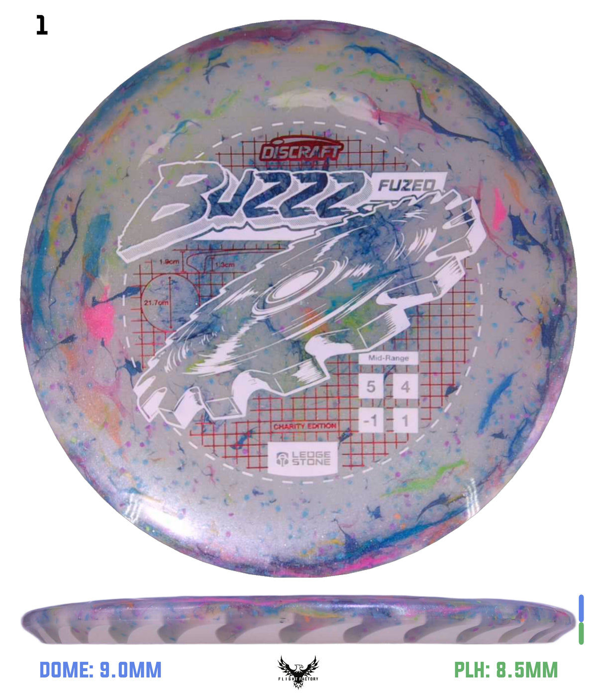 Discraft Ledgestone Charity FuZed Buzzz w/ Solid ESP Rim (2026)
