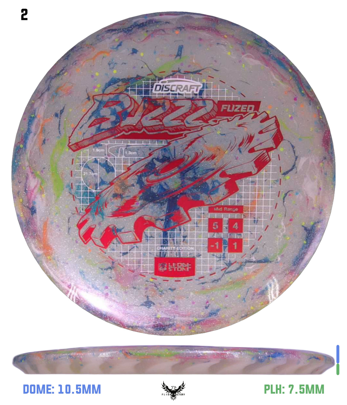 Discraft Ledgestone Charity FuZed Buzzz w/ Solid ESP Rim (2026)