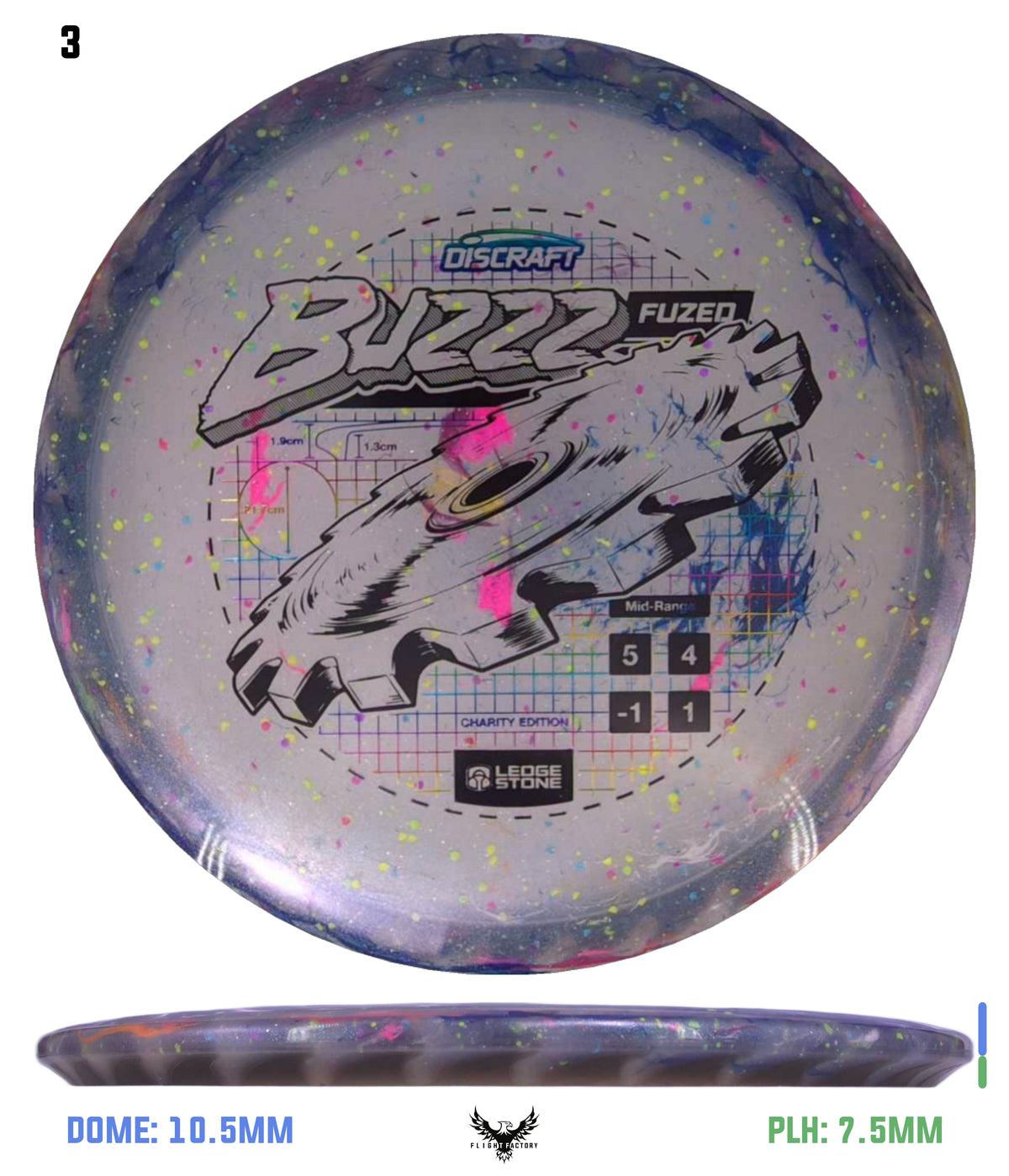 Discraft Ledgestone Charity FuZed Buzzz w/ Solid ESP Rim (2026)
