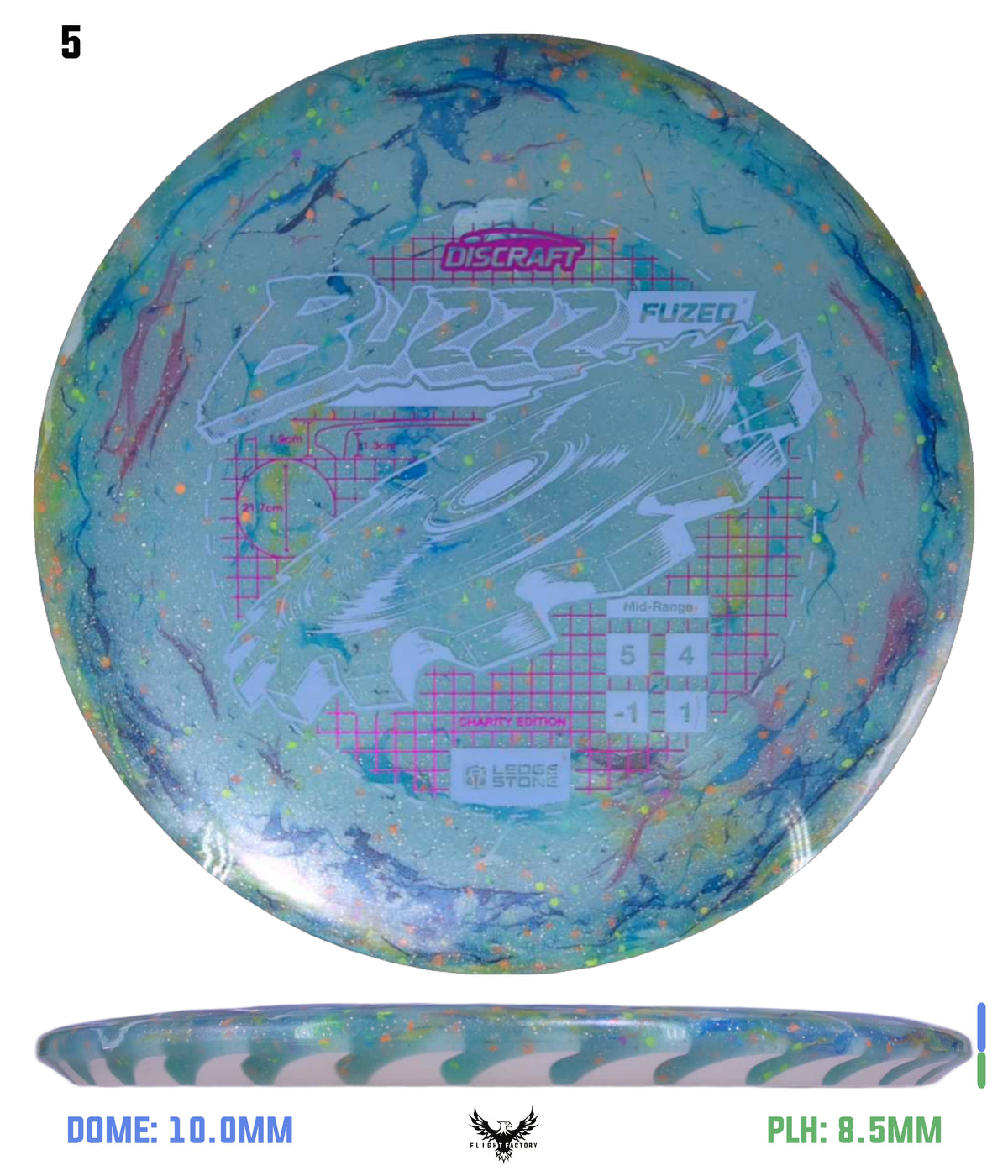 Discraft Ledgestone Charity FuZed Buzzz w/ Solid ESP Rim (2026)