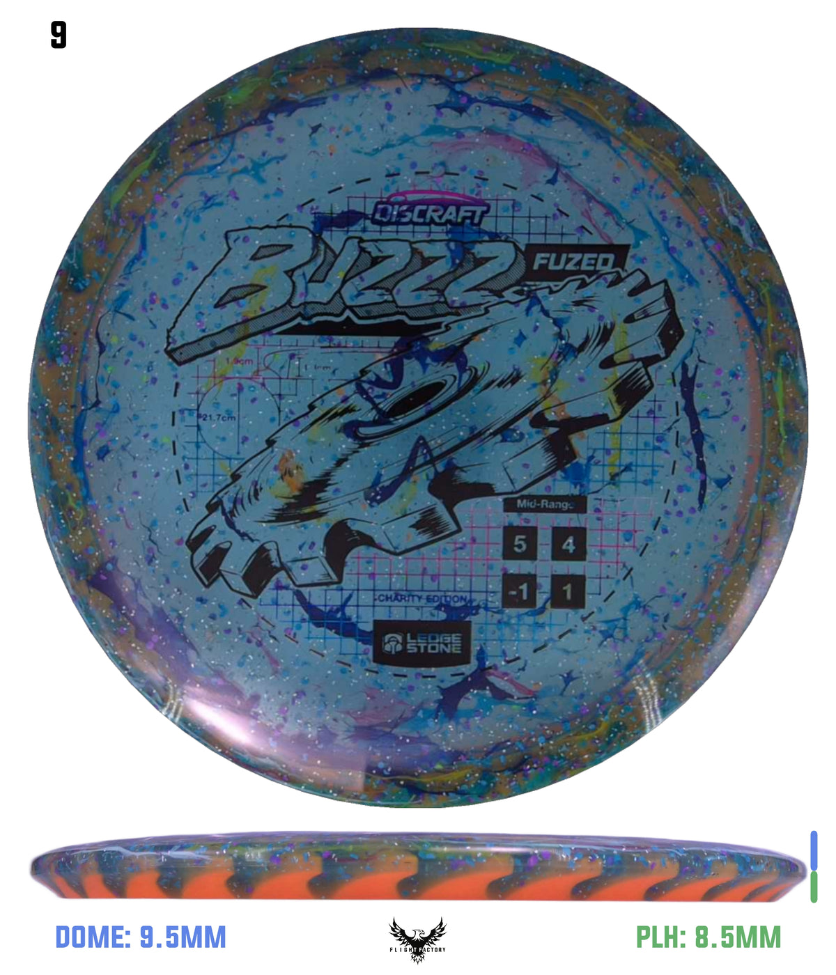 Discraft Ledgestone Charity FuZed Buzzz w/ Solid ESP Rim (2026)