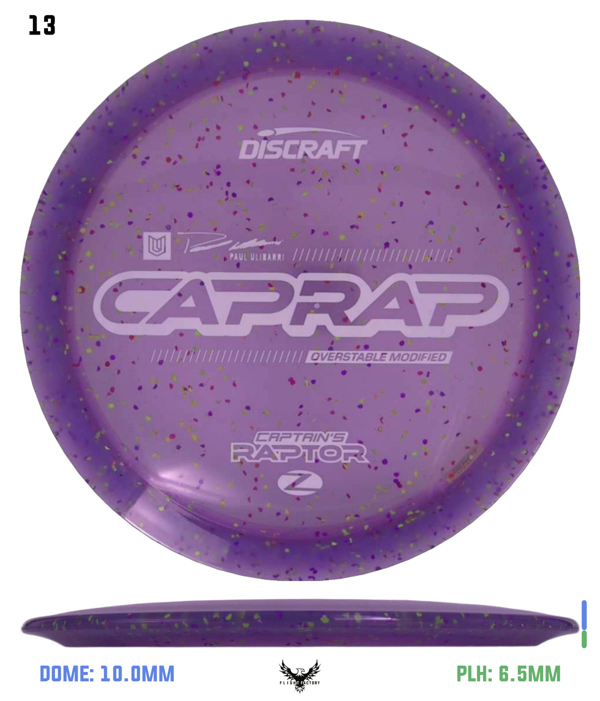 Discraft 2026 Paul Ulibarri Z Confetti Captain’s Raptor