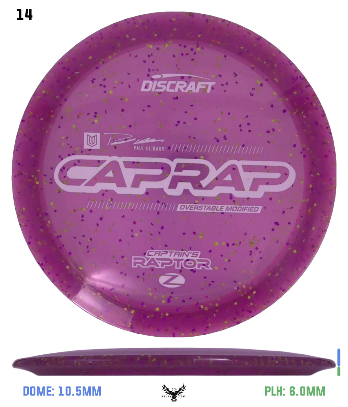 Discraft 2026 Paul Ulibarri Z Confetti Captain’s Raptor