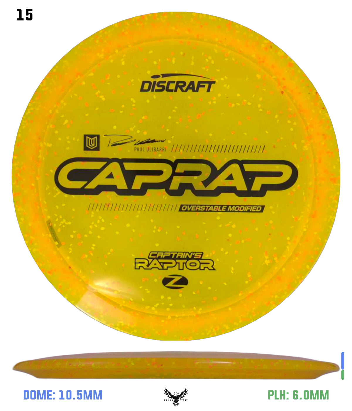 Discraft 2026 Paul Ulibarri Z Confetti Captain’s Raptor