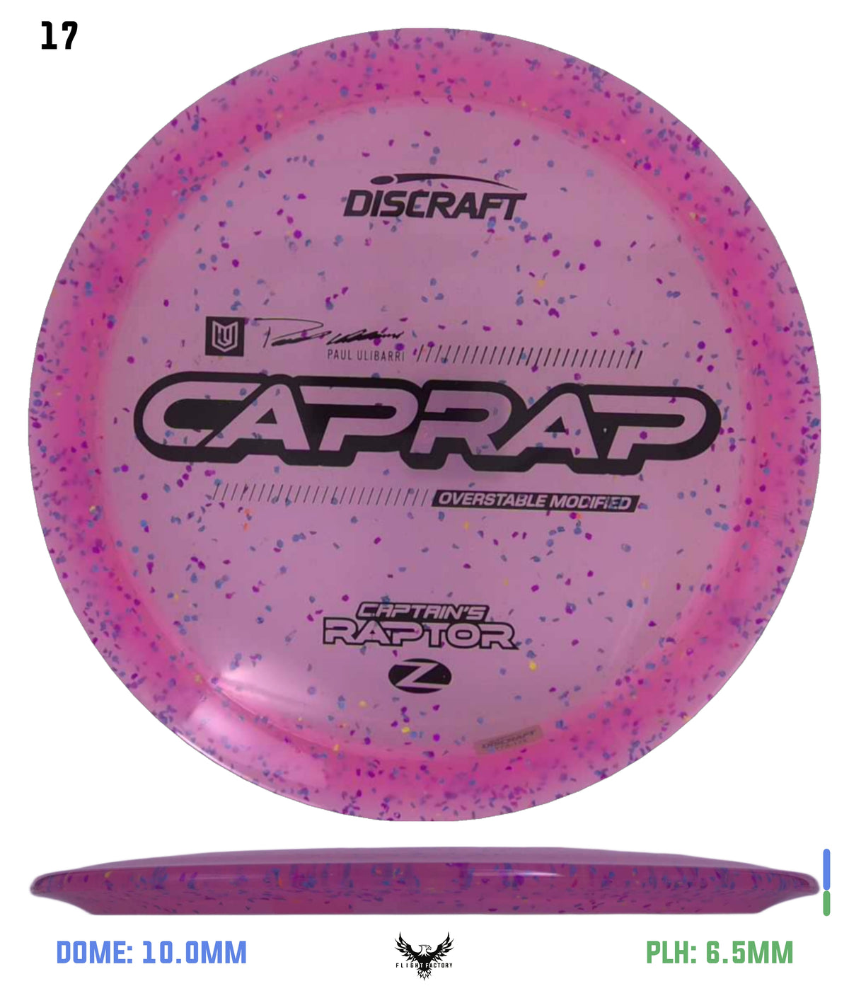 Discraft 2026 Paul Ulibarri Z Confetti Captain’s Raptor
