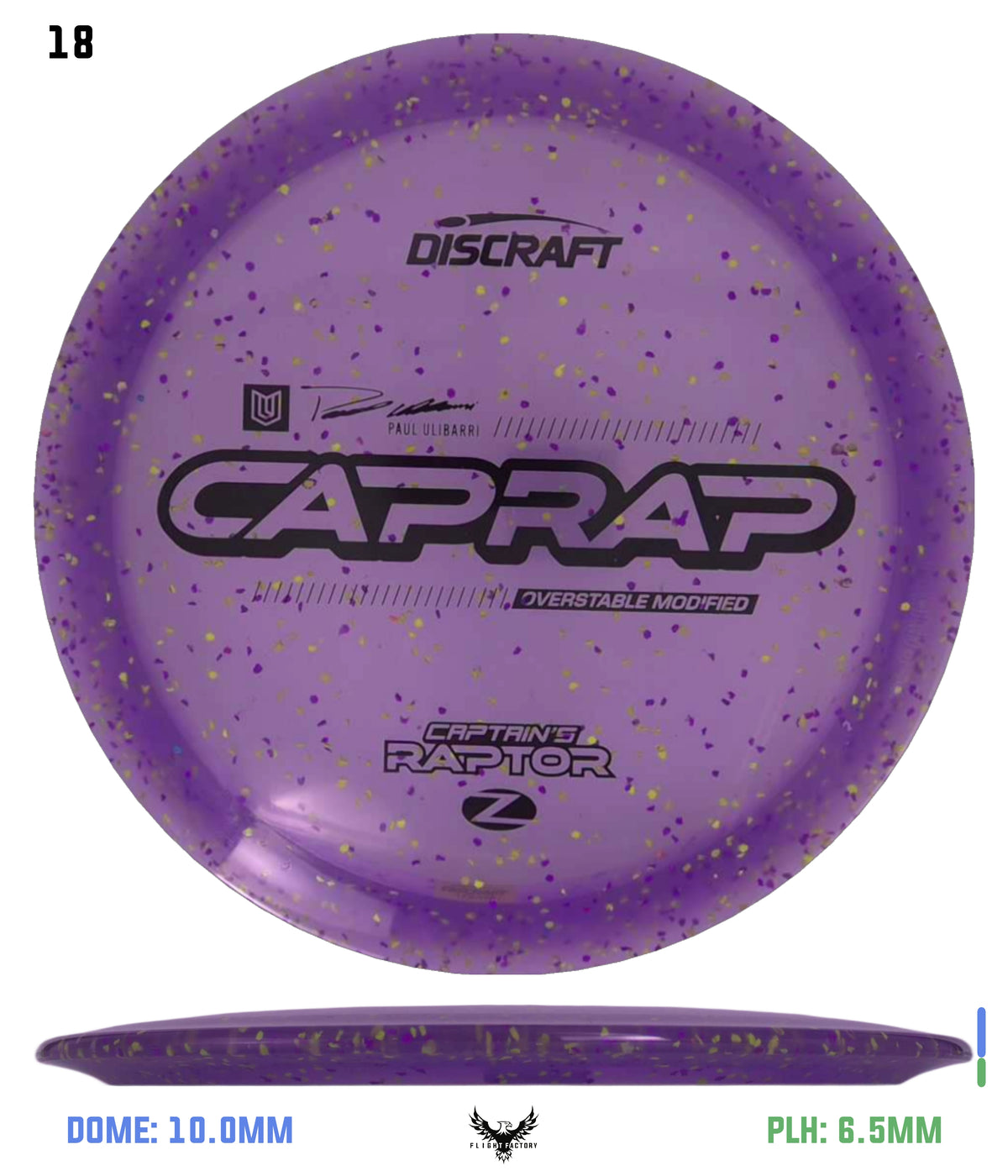Discraft 2026 Paul Ulibarri Z Confetti Captain’s Raptor
