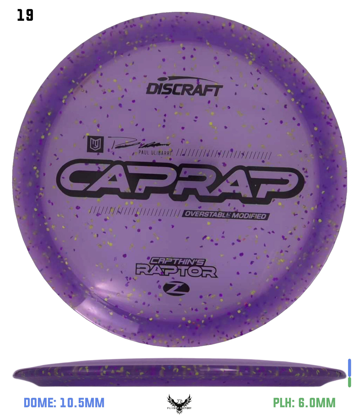Discraft 2026 Paul Ulibarri Z Confetti Captain’s Raptor