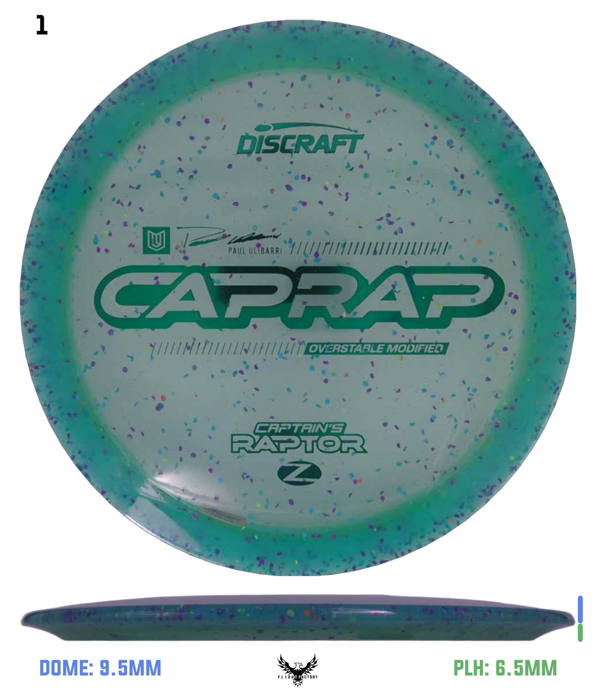 Discraft 2026 Paul Ulibarri Z Confetti Captain’s Raptor