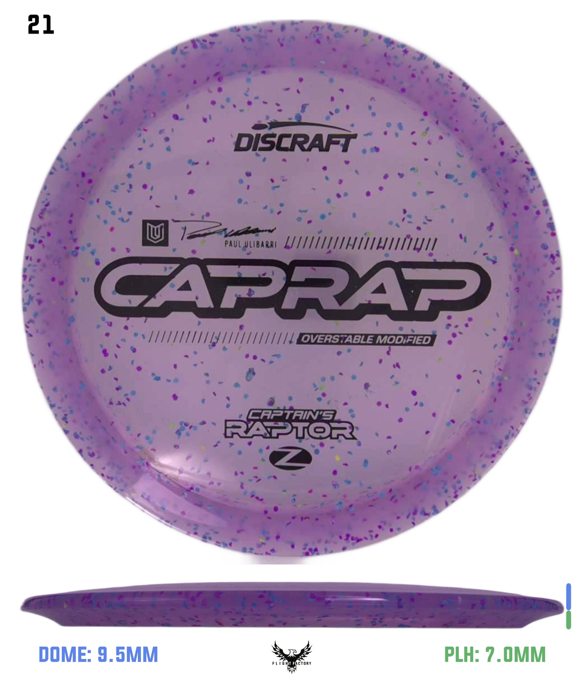 Discraft 2026 Paul Ulibarri Z Confetti Captain’s Raptor