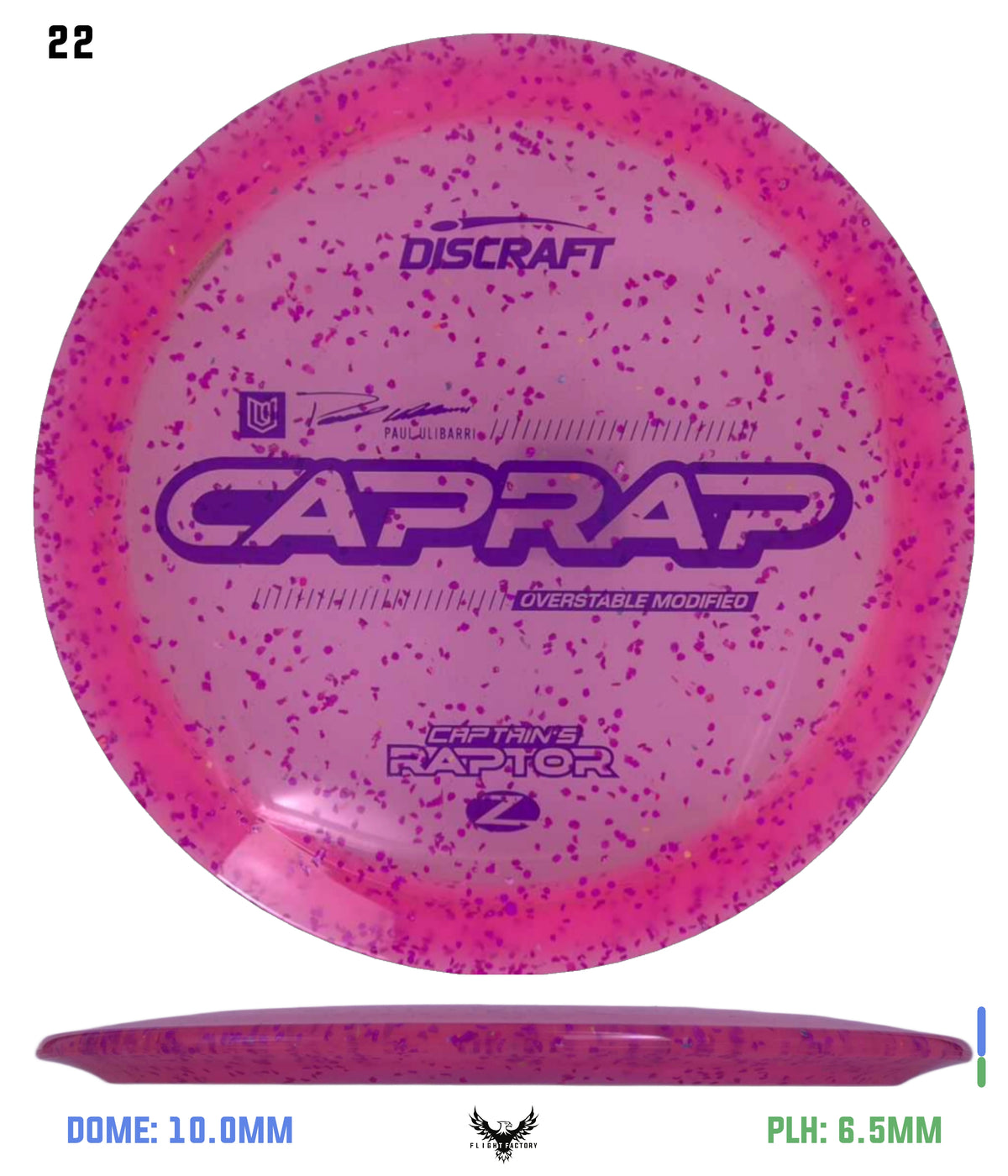 Discraft 2026 Paul Ulibarri Z Confetti Captain’s Raptor