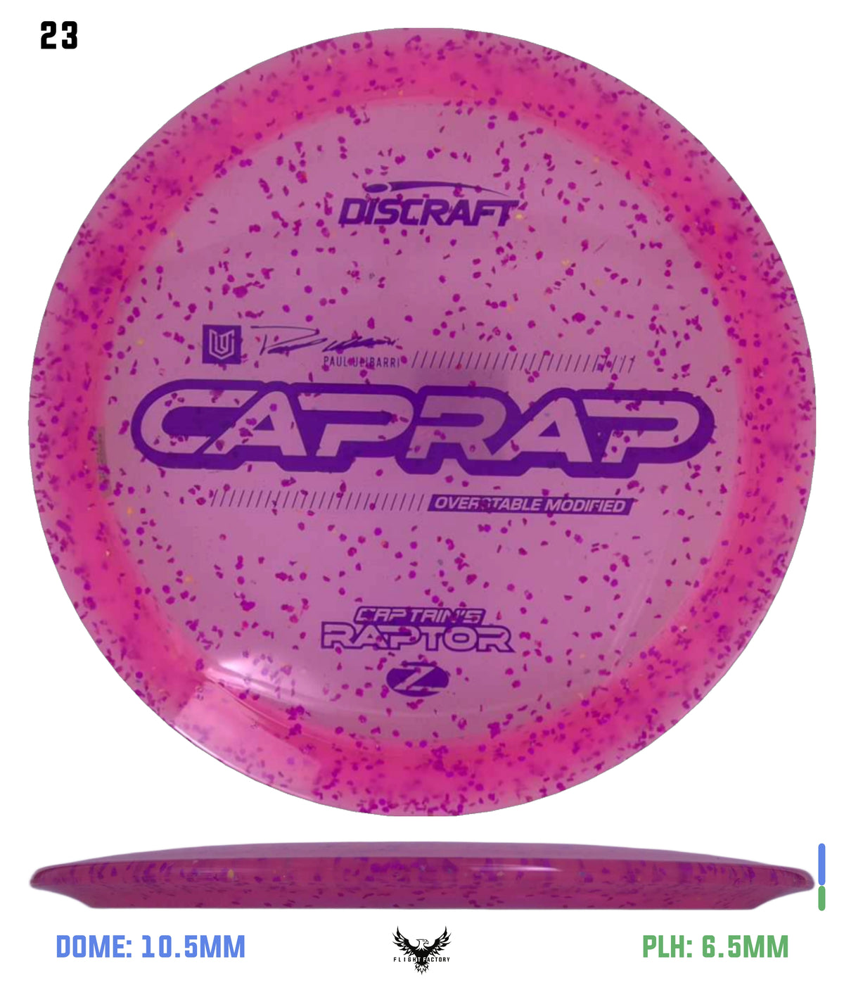 Discraft 2026 Paul Ulibarri Z Confetti Captain’s Raptor