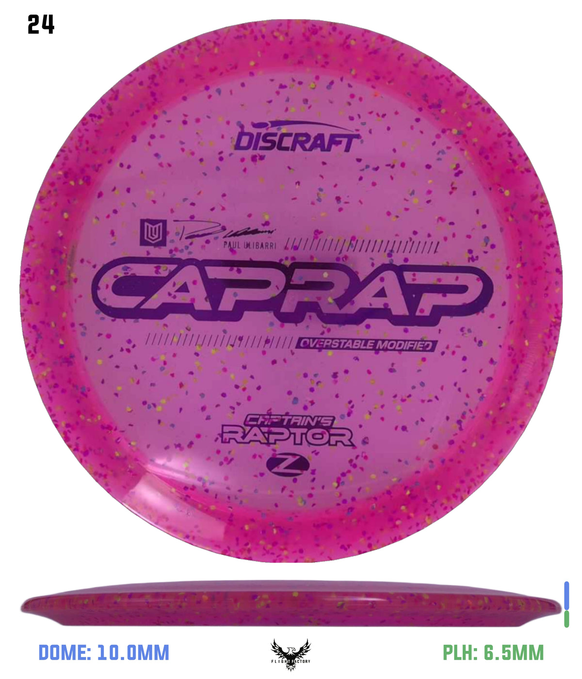 Discraft 2026 Paul Ulibarri Z Confetti Captain’s Raptor