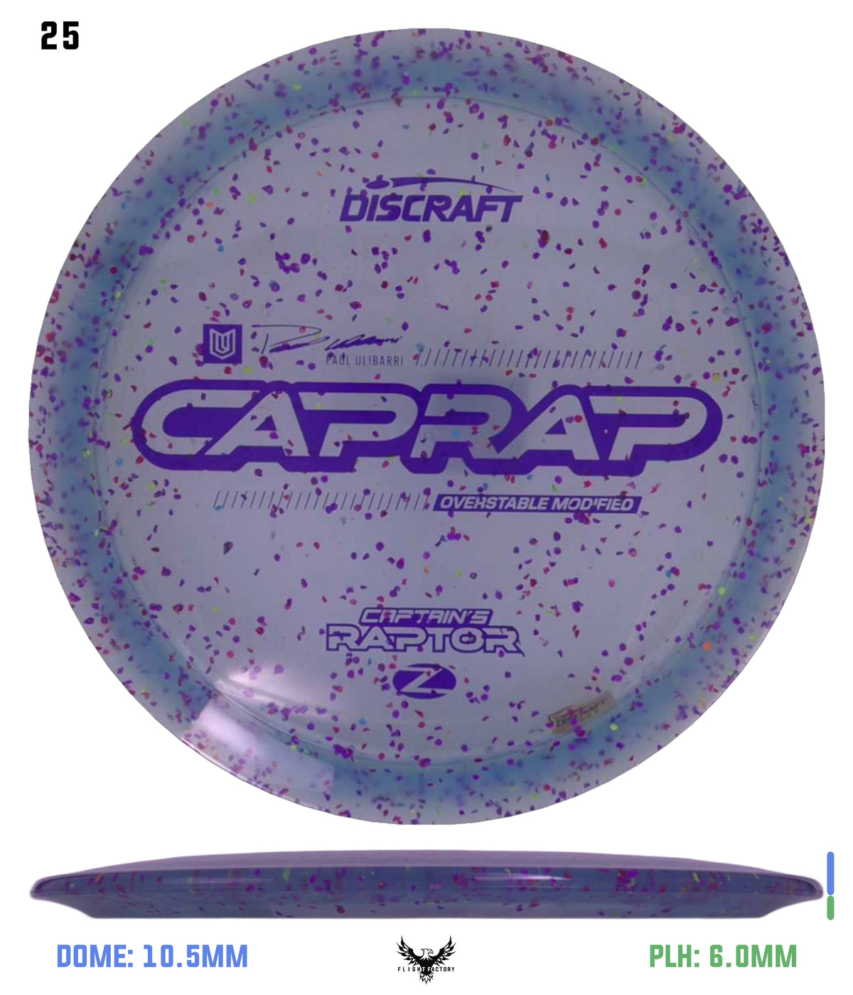 Discraft 2026 Paul Ulibarri Z Confetti Captain’s Raptor