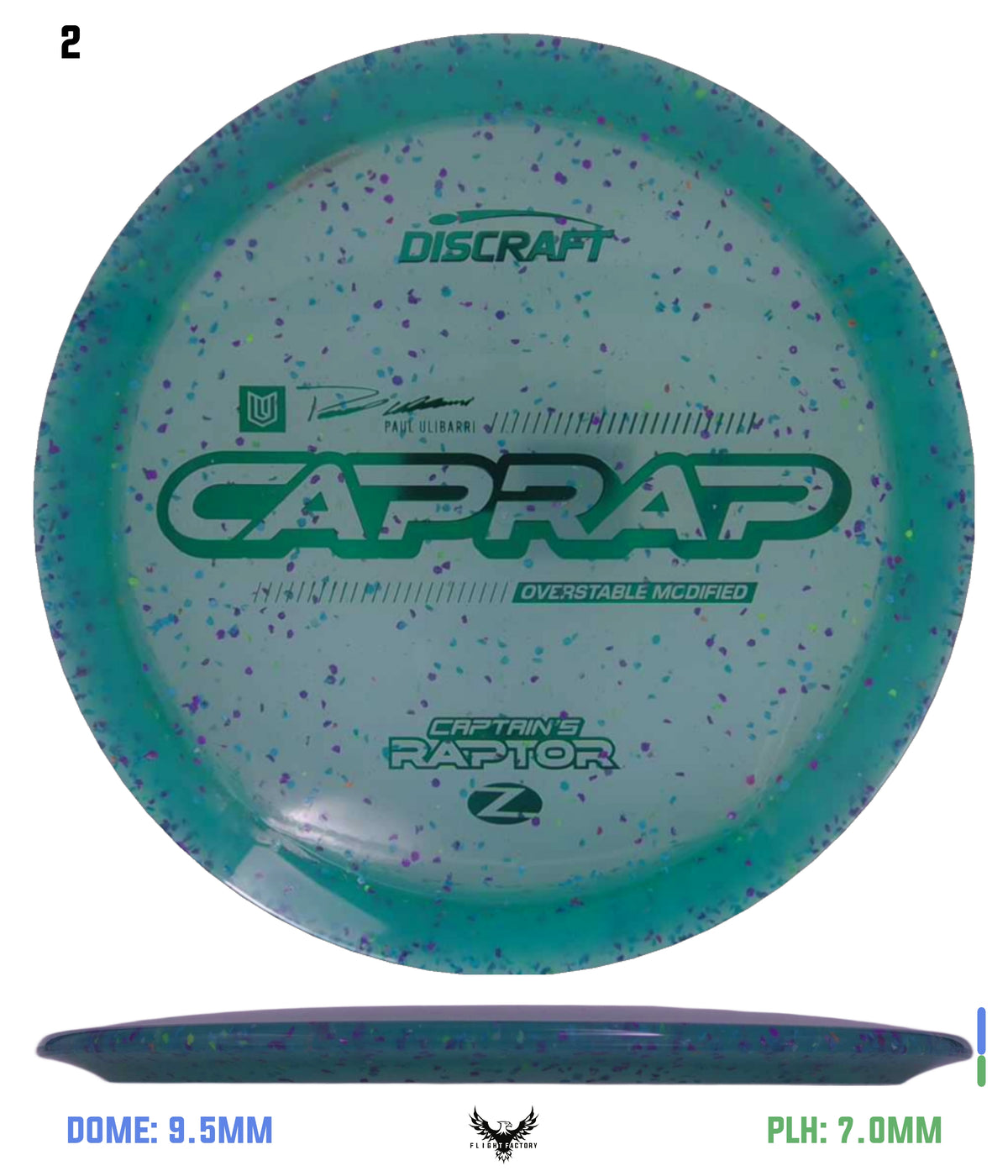 Discraft 2026 Paul Ulibarri Z Confetti Captain’s Raptor