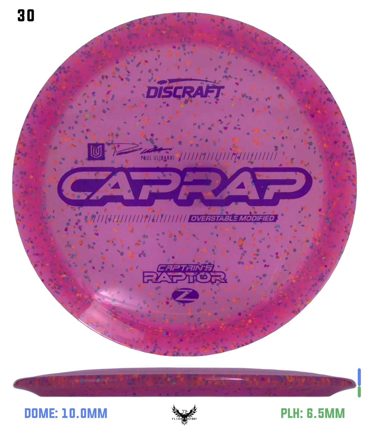 Discraft 2026 Paul Ulibarri Z Confetti Captain’s Raptor