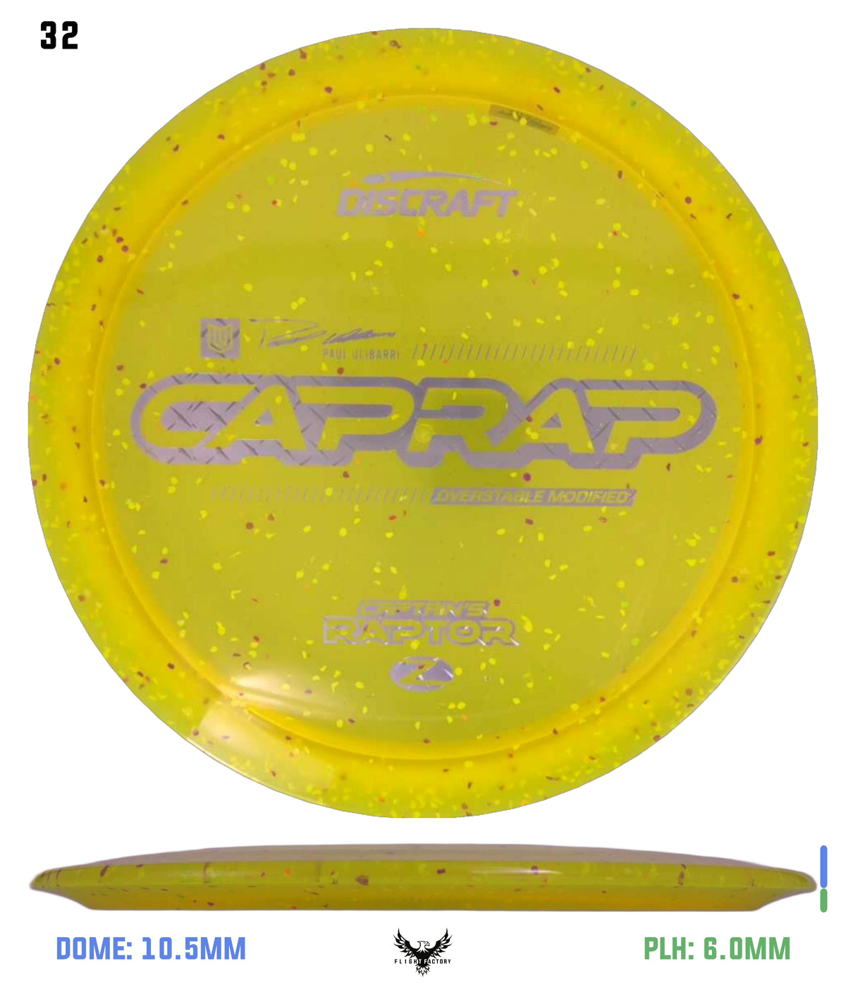 Discraft 2026 Paul Ulibarri Z Confetti Captain’s Raptor