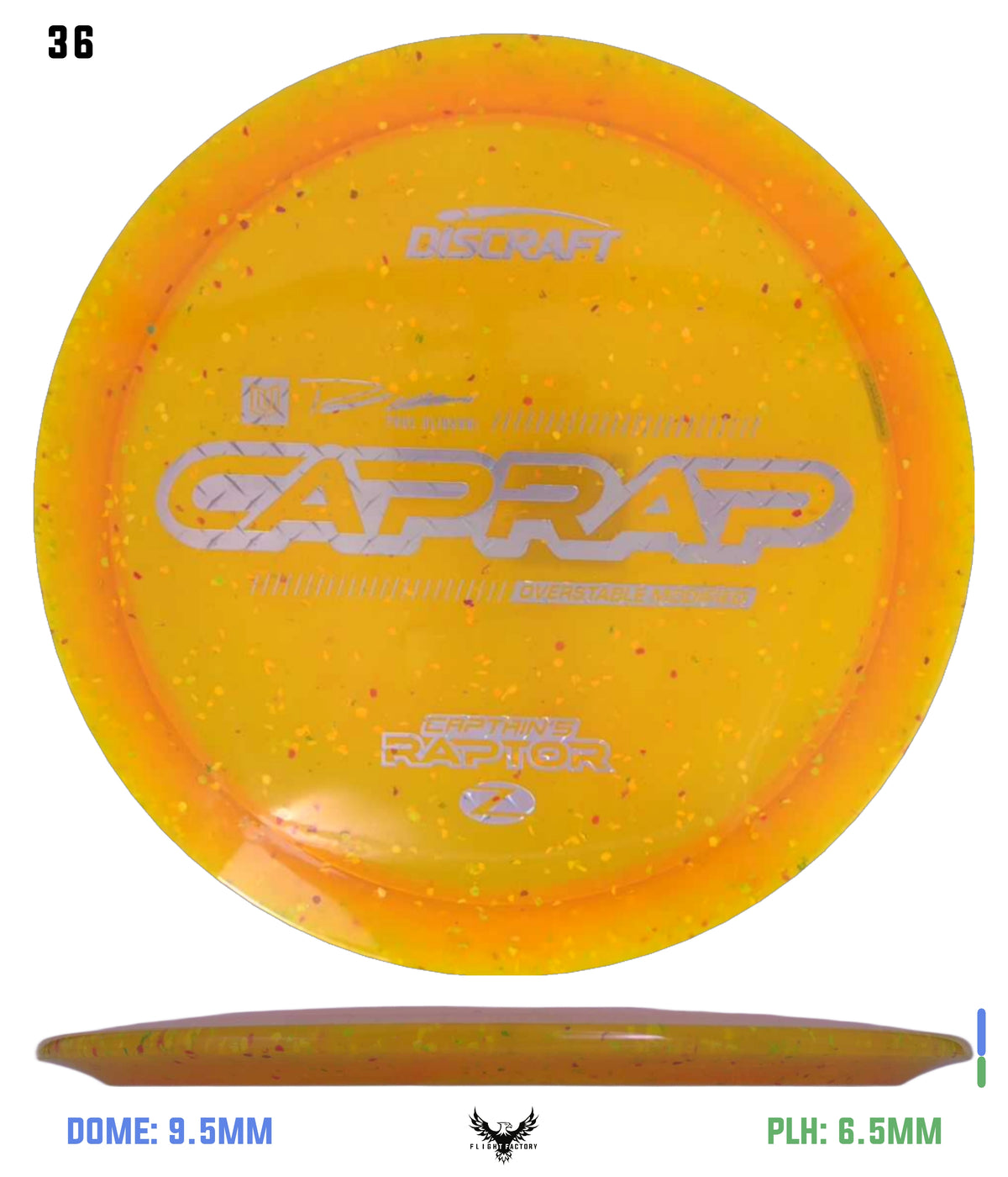 Discraft 2026 Paul Ulibarri Z Confetti Captain’s Raptor