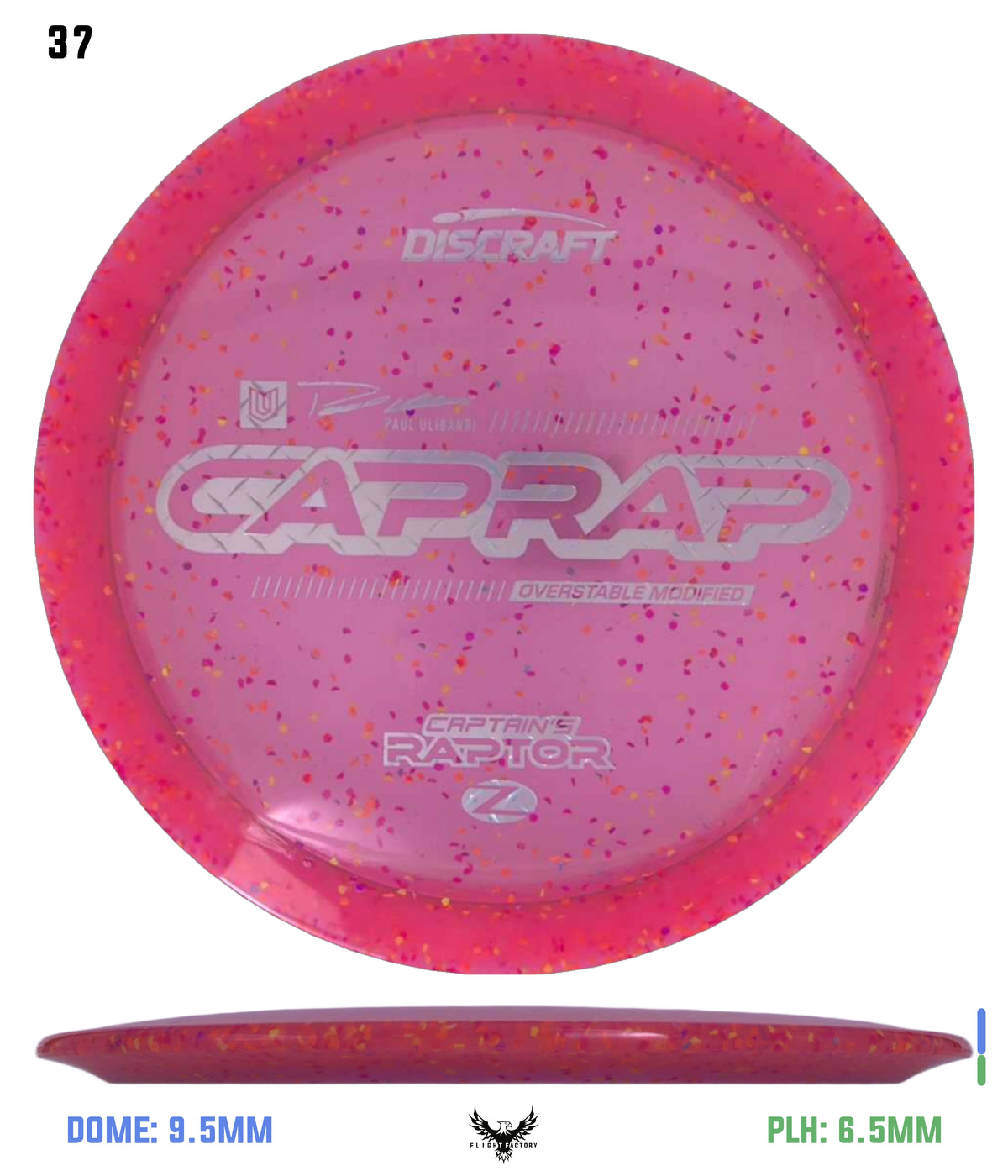 Discraft 2026 Paul Ulibarri Z Confetti Captain’s Raptor