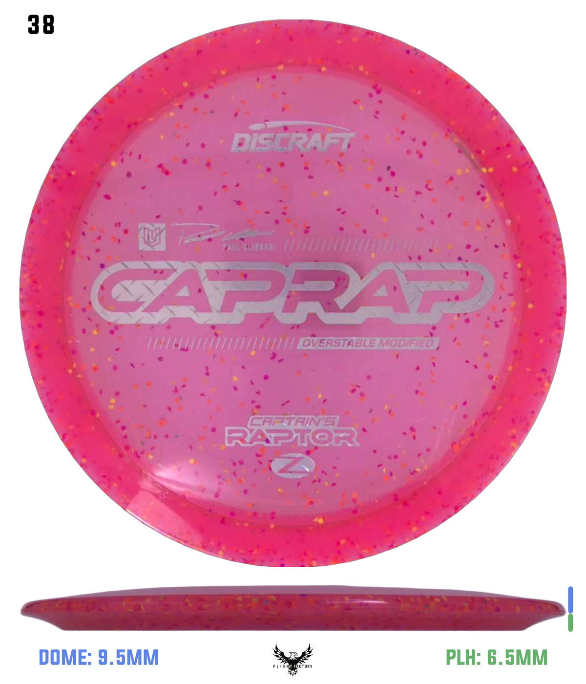 Discraft 2026 Paul Ulibarri Z Confetti Captain’s Raptor