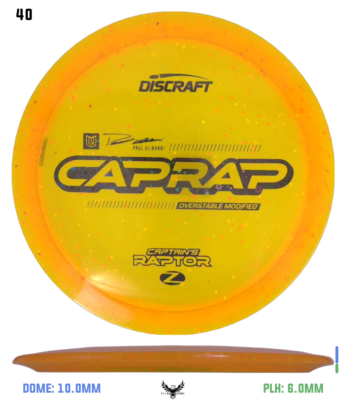 Discraft 2026 Paul Ulibarri Z Confetti Captain’s Raptor